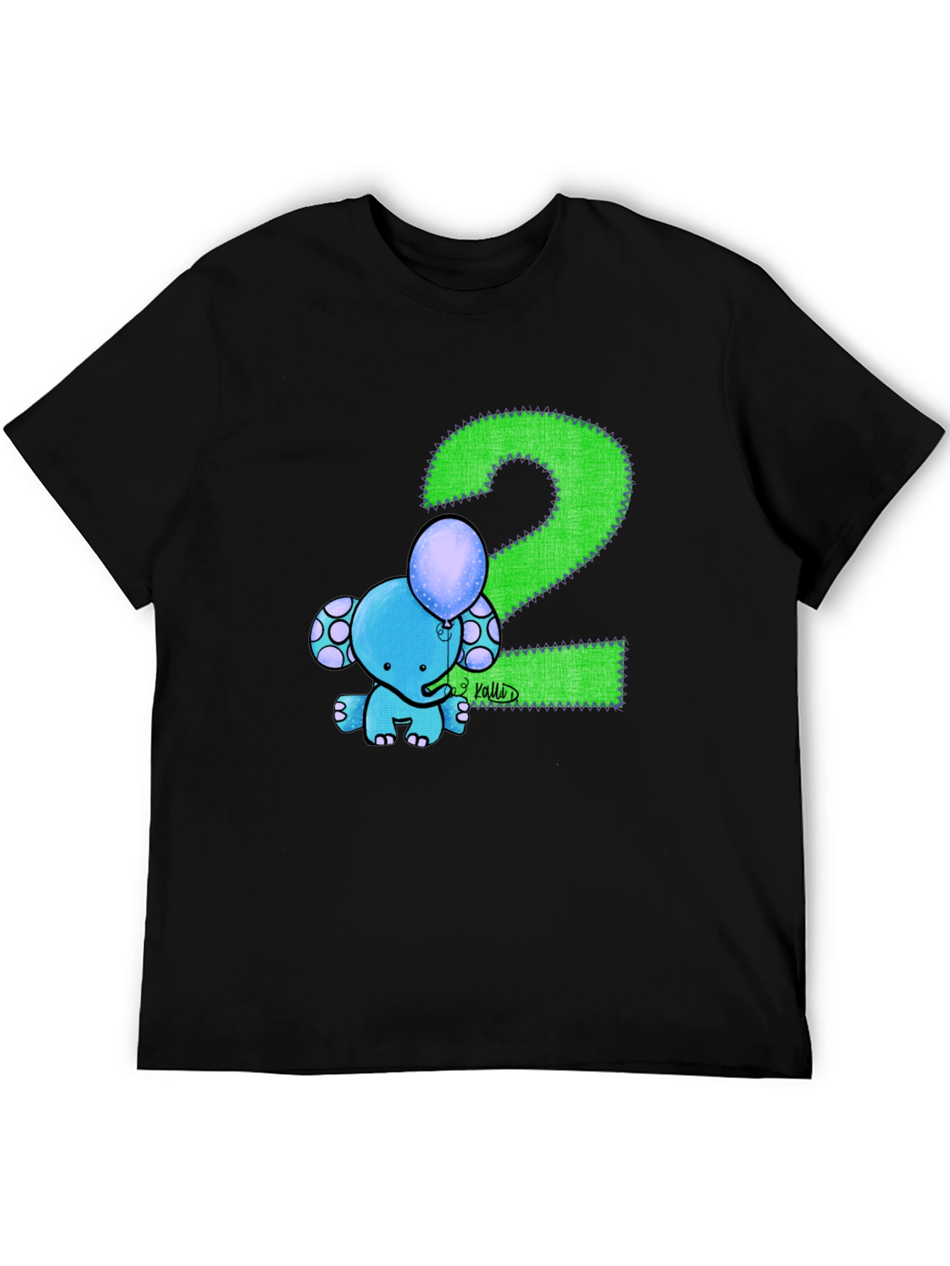 Kids 2nd Birthday Elephant T-Shirt