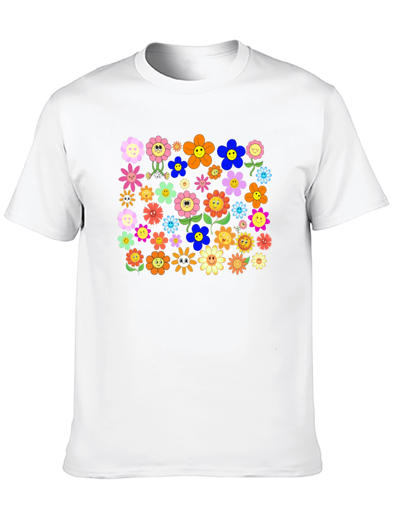 Groovy Flower Power T-Shirt - Retro Floral Tee