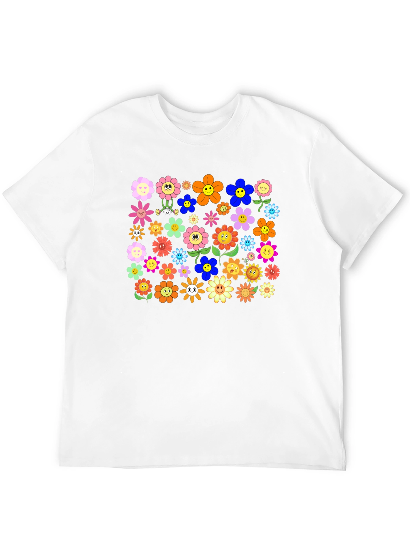 Groovy Flower Power T-Shirt - Retro Floral Tee