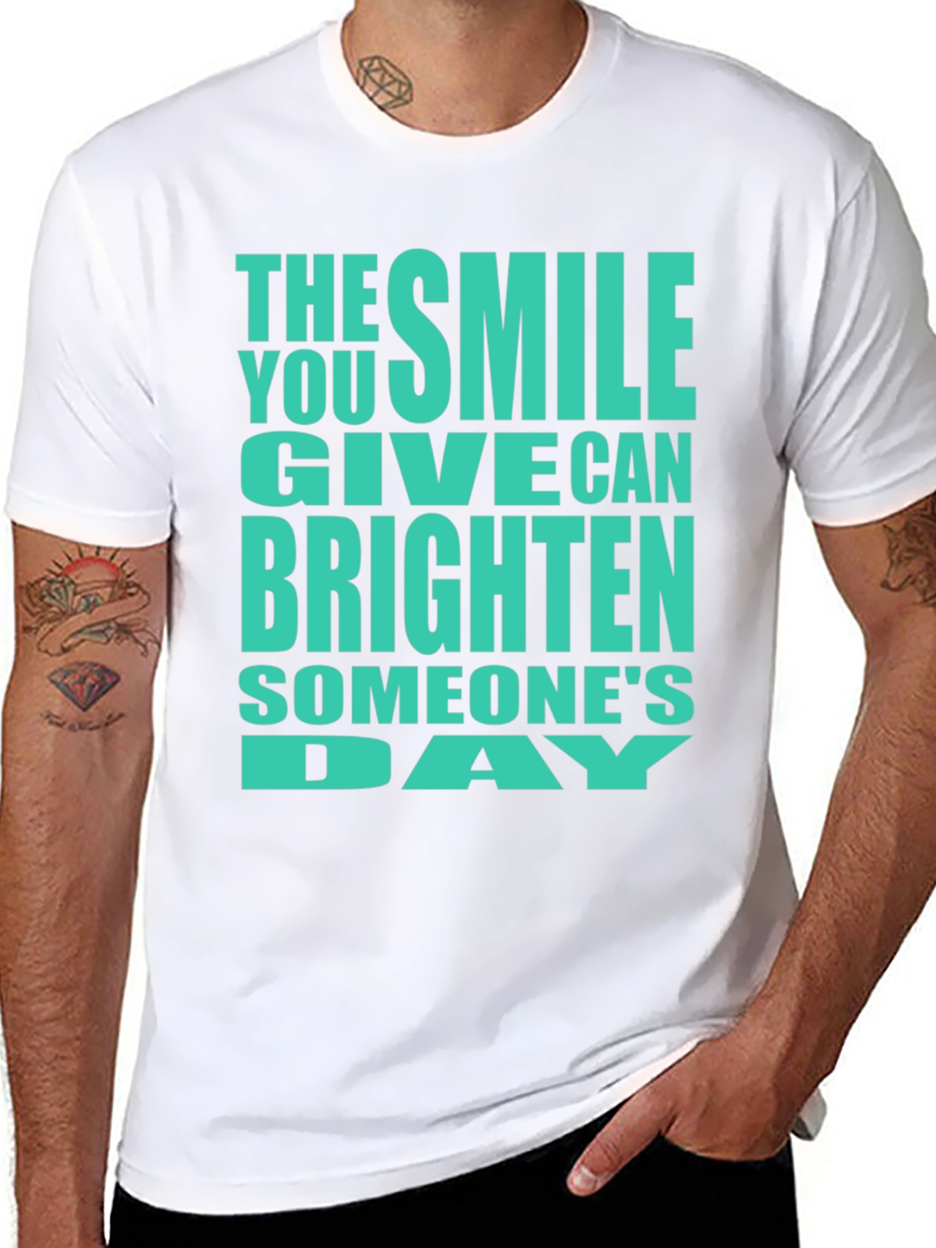 Smile Brighten Day Graphic T-Shirt