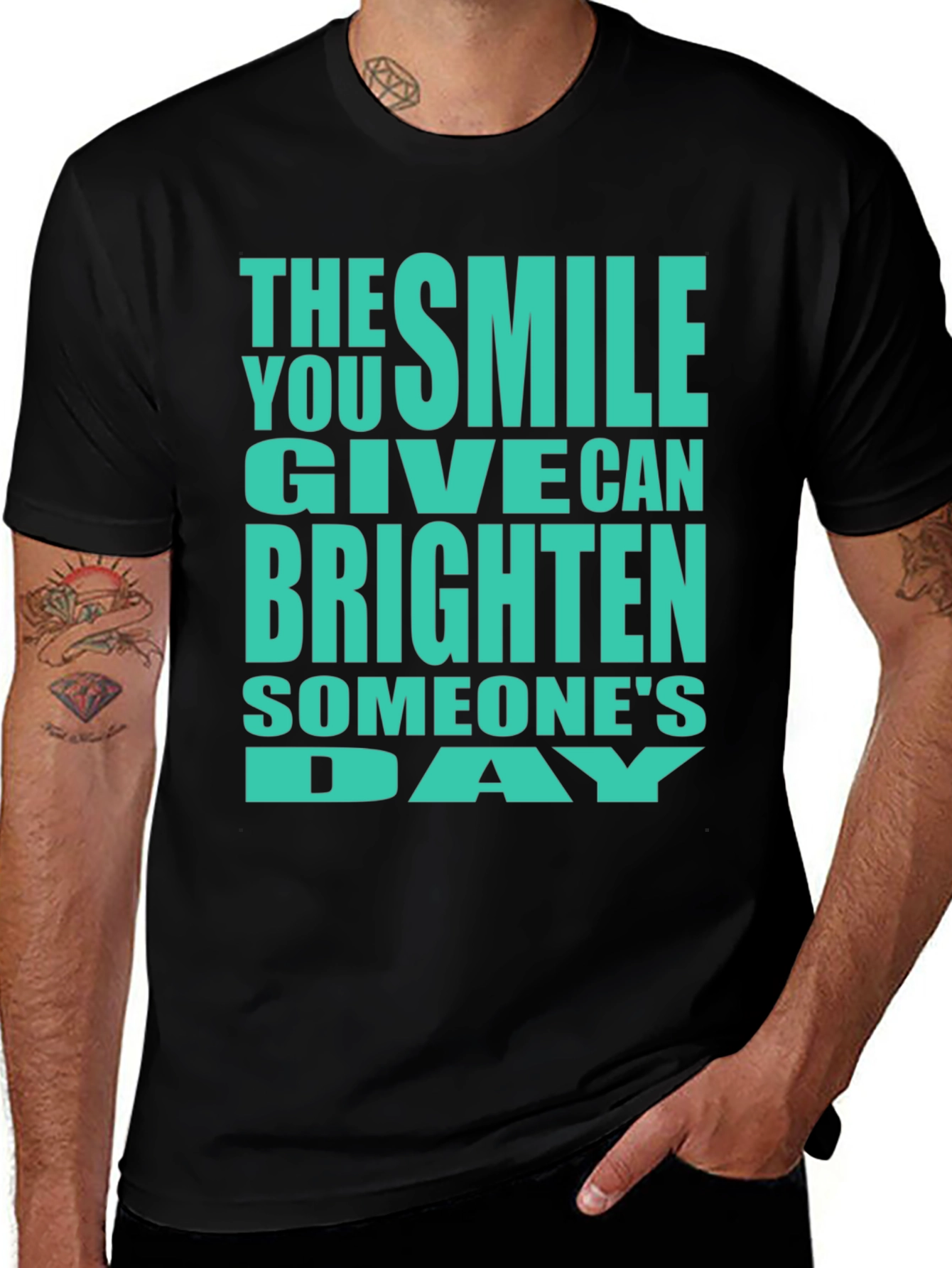 Smile Brighten Day Graphic T-Shirt