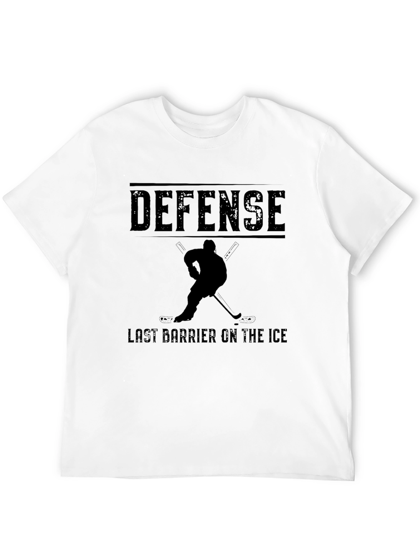 Defense Hockey T-Shirt - Last Barrier on the Ice
