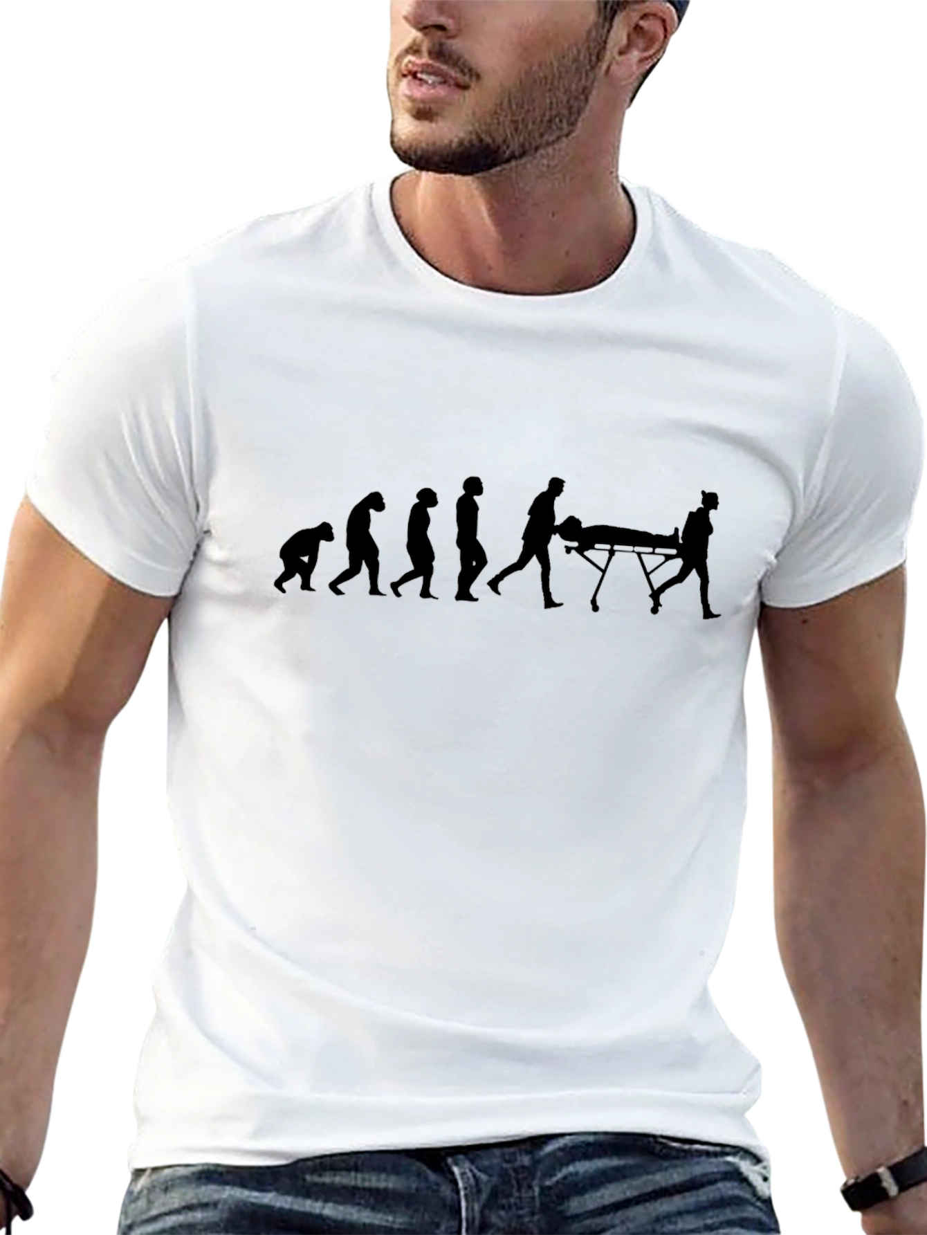 Evolution of EMT Black Graphic Tee