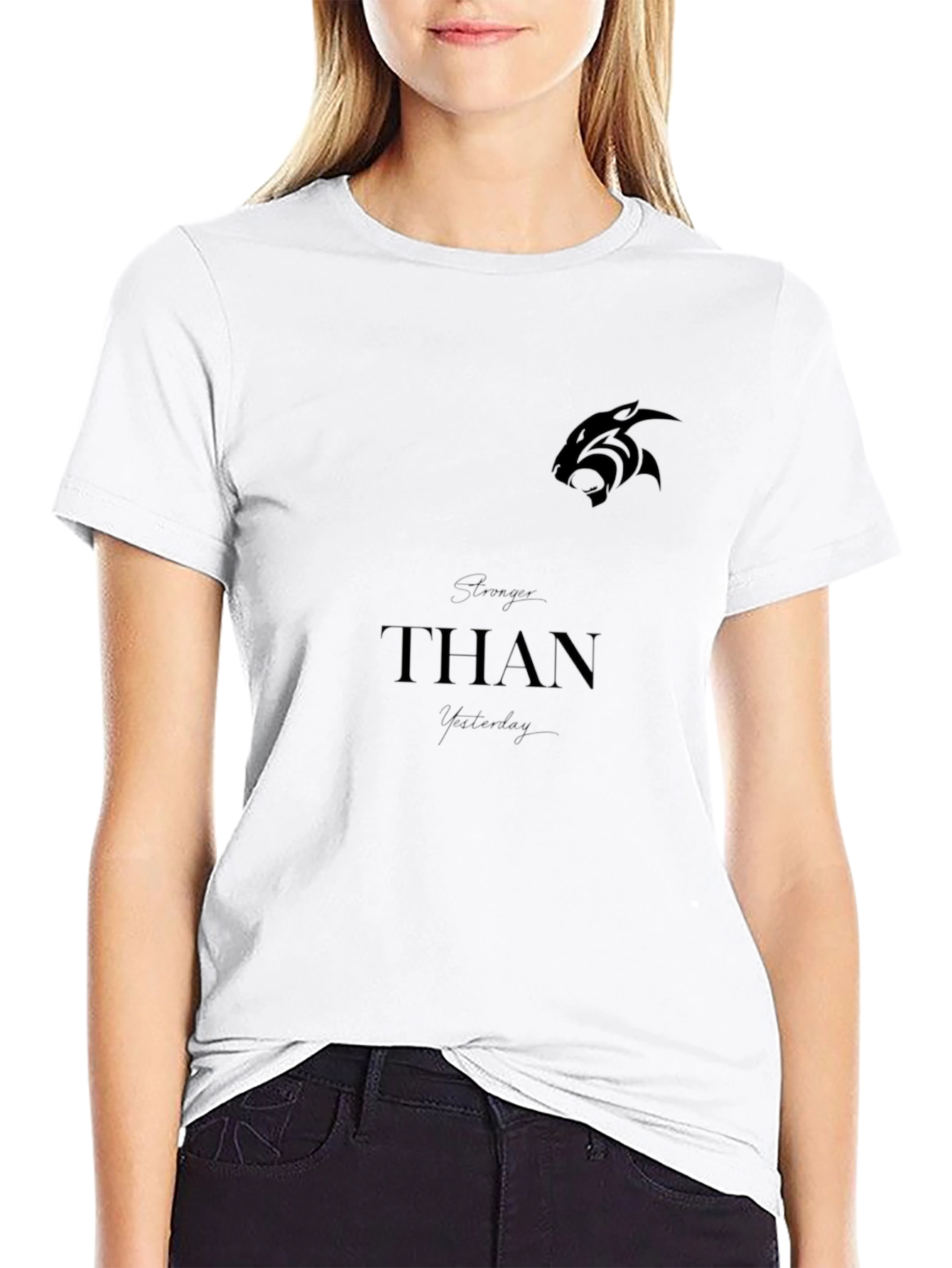 Mens Black Graphic T-Shirt - THΛN Design