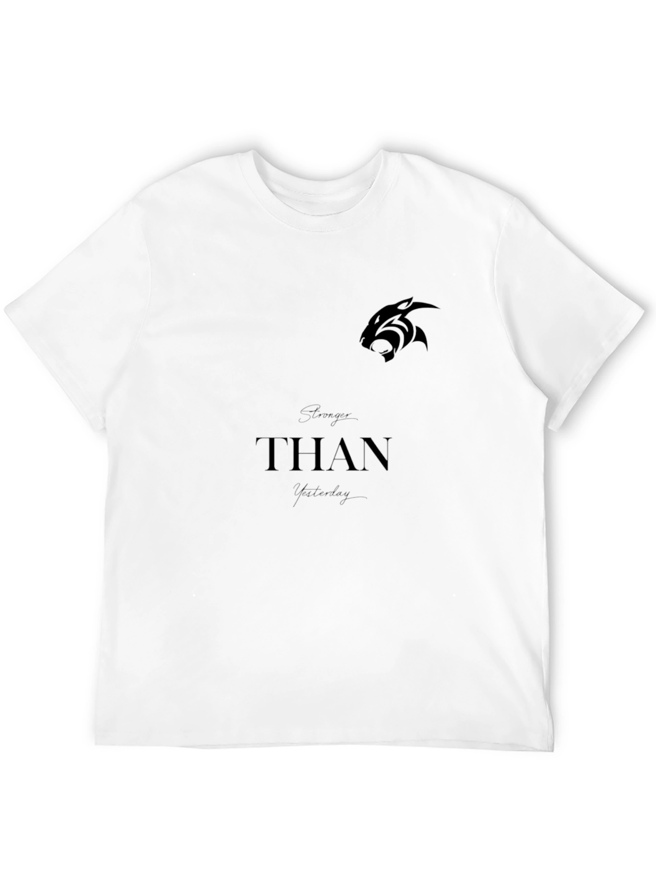 Mens Black Graphic T-Shirt - THΛN Design