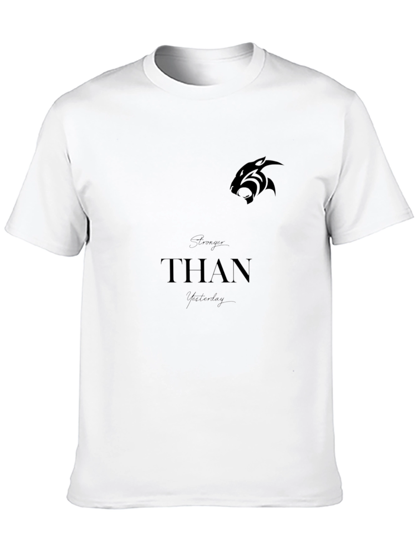 Mens Black Graphic T-Shirt - THΛN Design