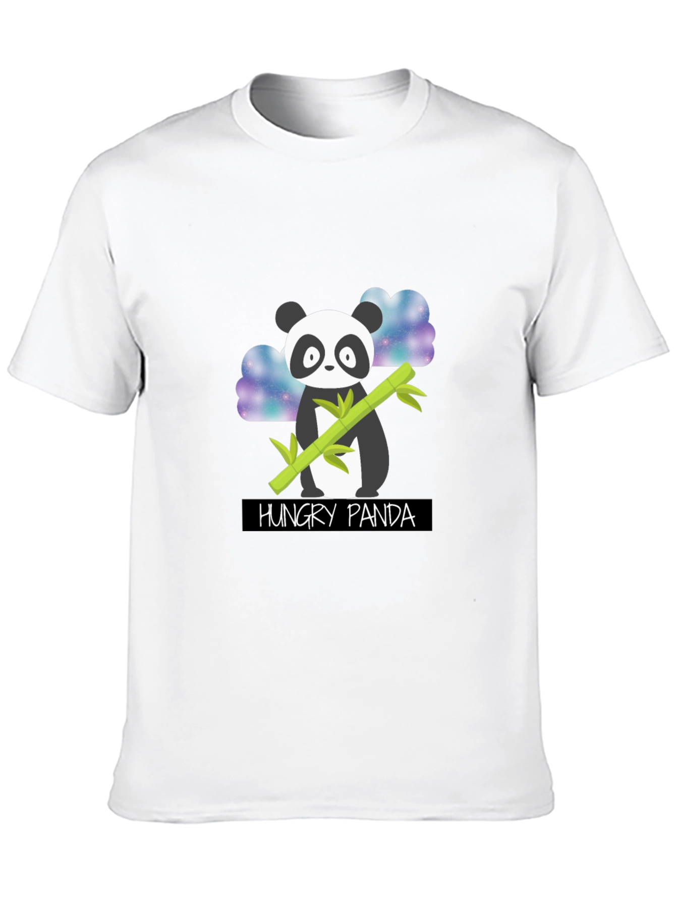 Hungry Panda Graphic T-Shirt - Black Cotton Tee