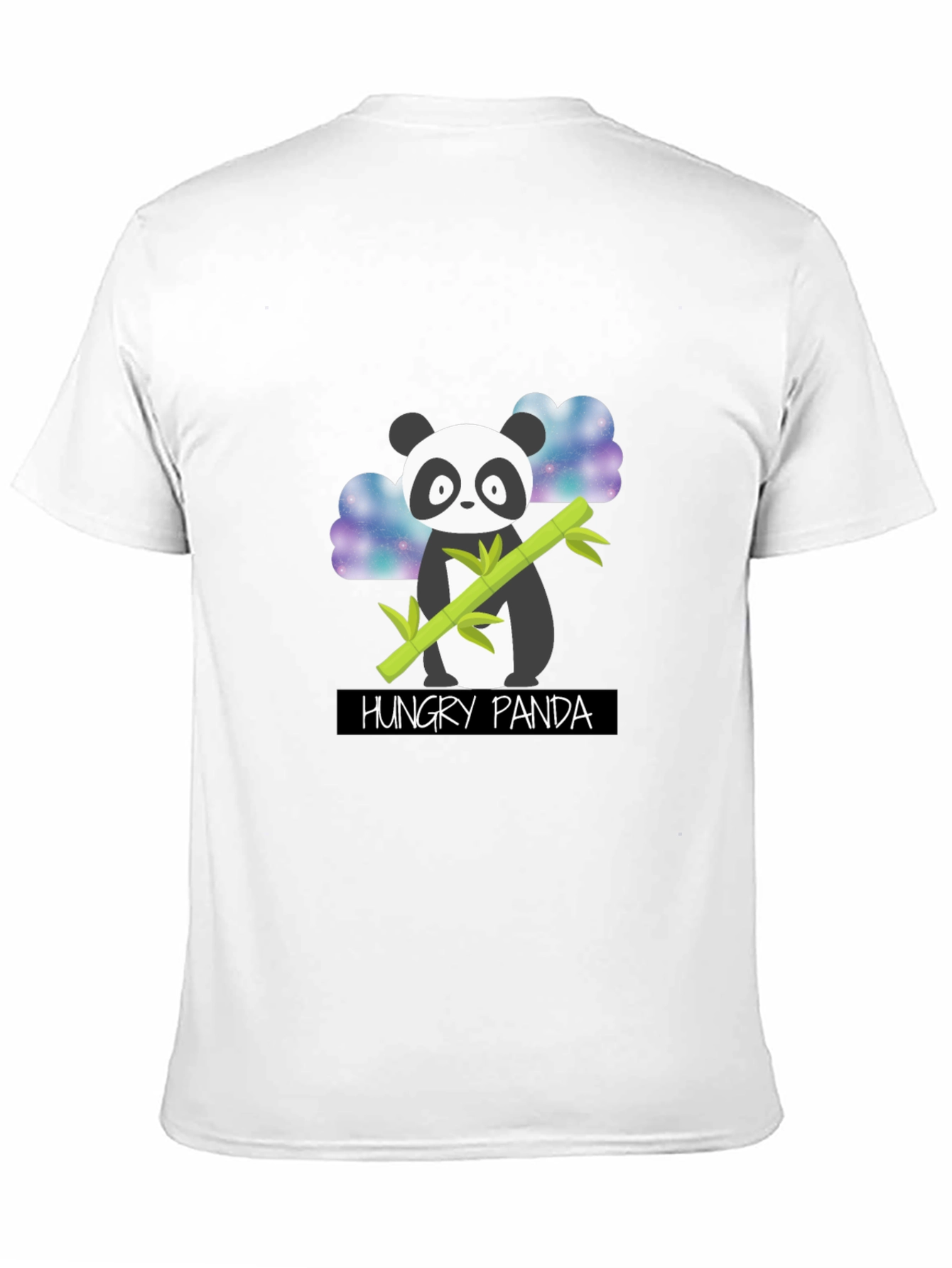 Hungry Panda Graphic T-Shirt - Black Cotton Tee