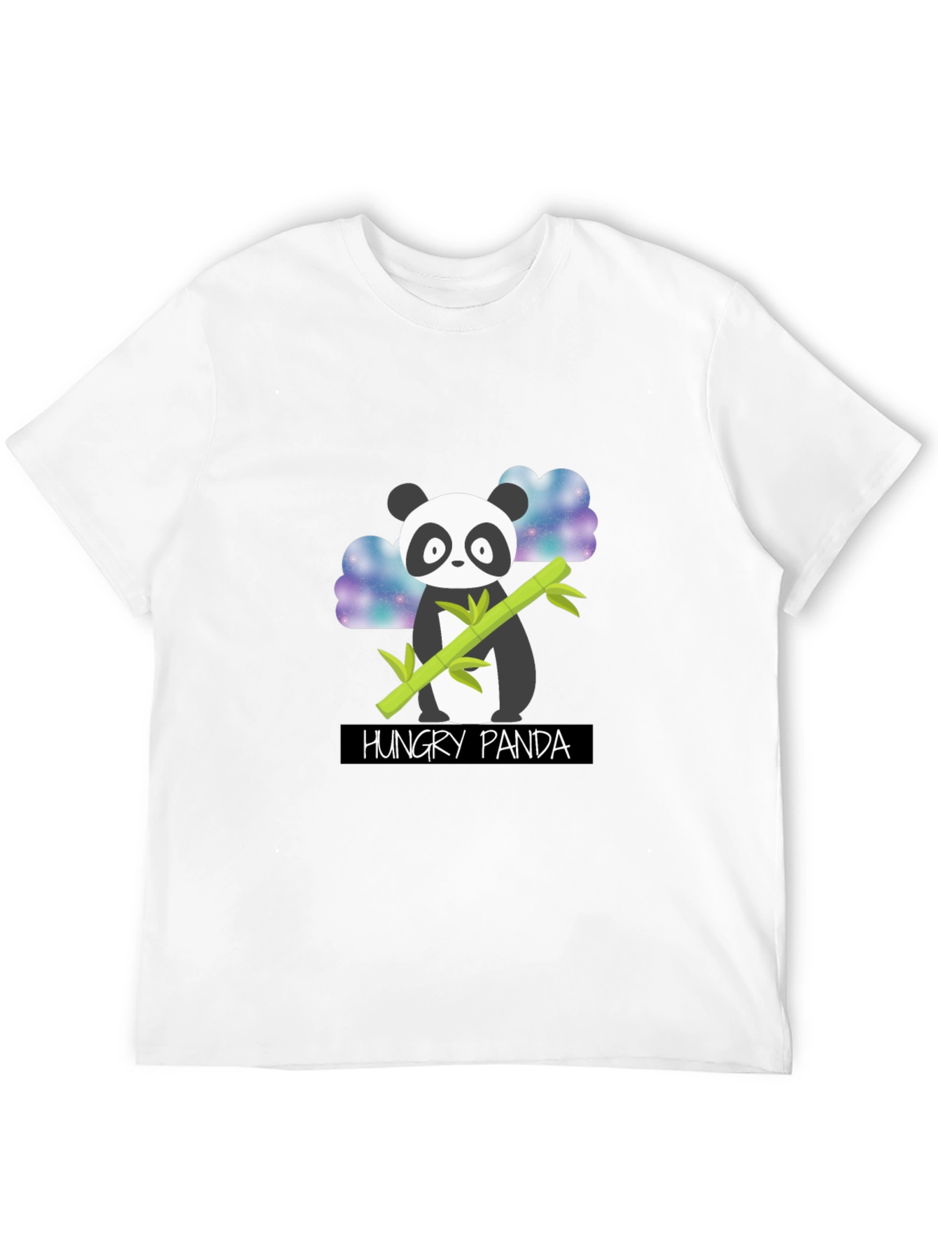 Hungry Panda Graphic T-Shirt - Black Cotton Tee