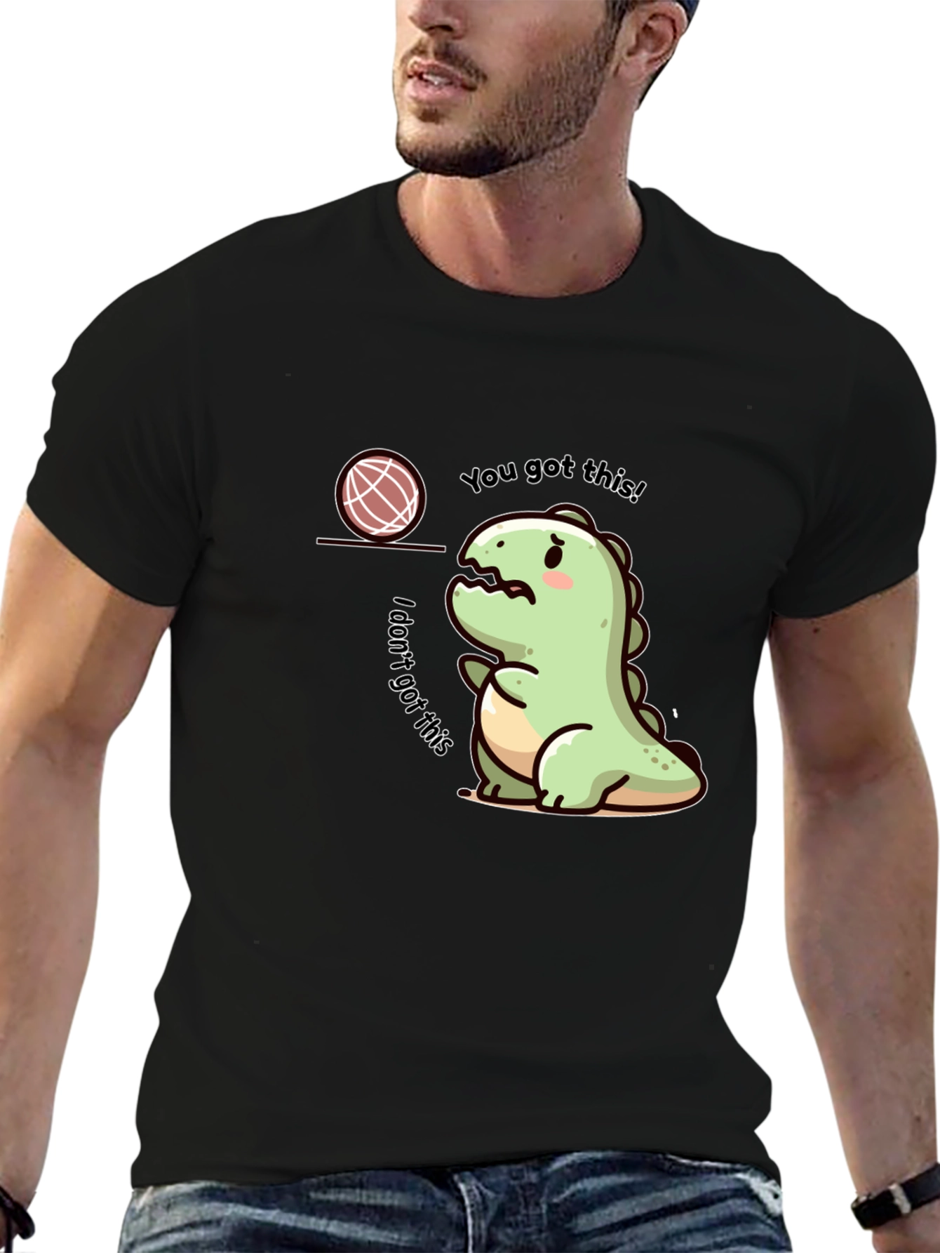 Dino Doubts T-Shirt - Cute and Relatable