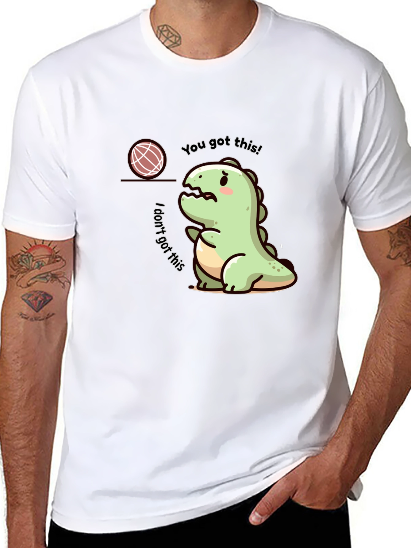 Dino Doubts T-Shirt - Cute and Relatable