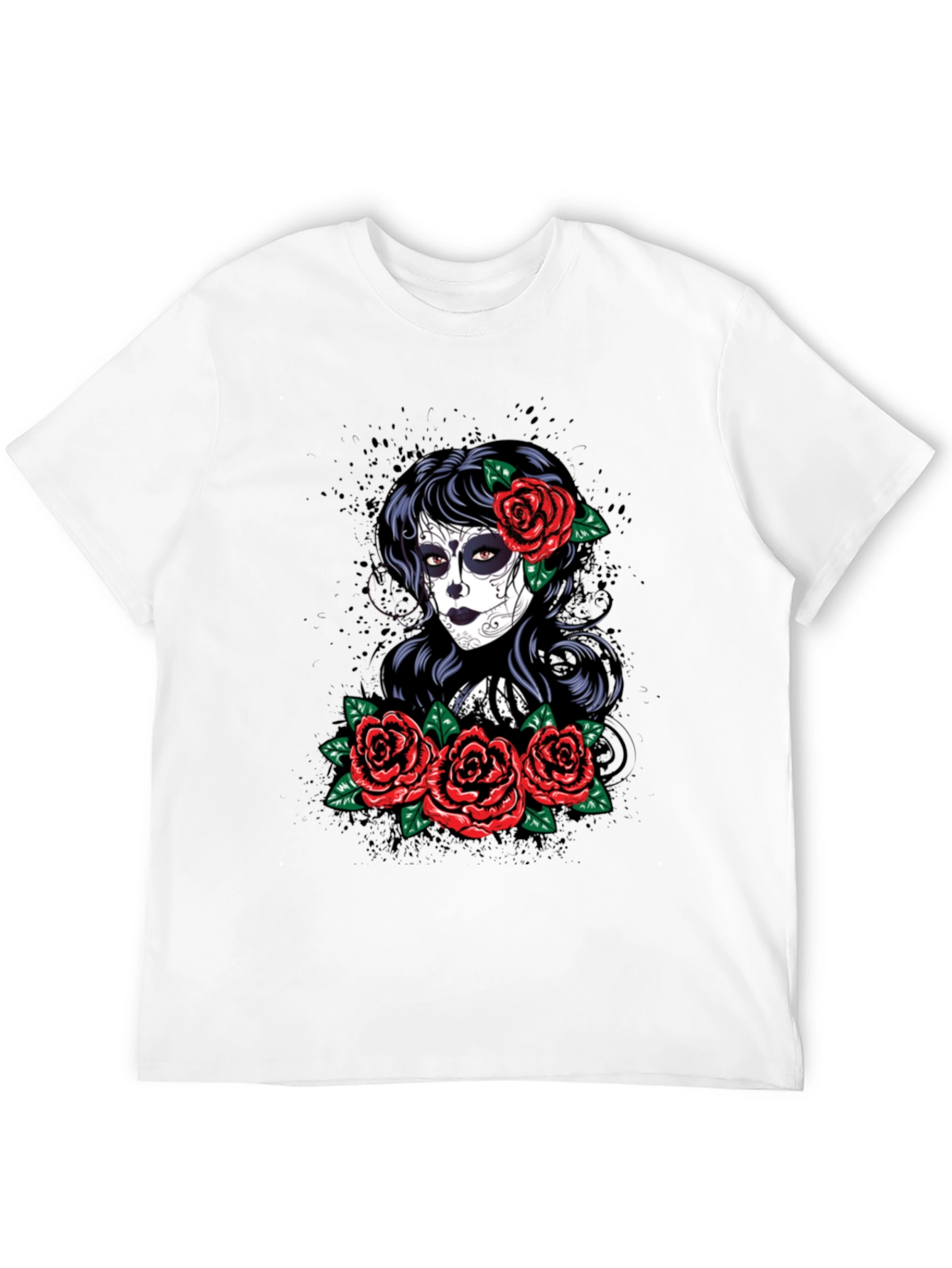 Day of the Dead Graphic T-Shirt - Black