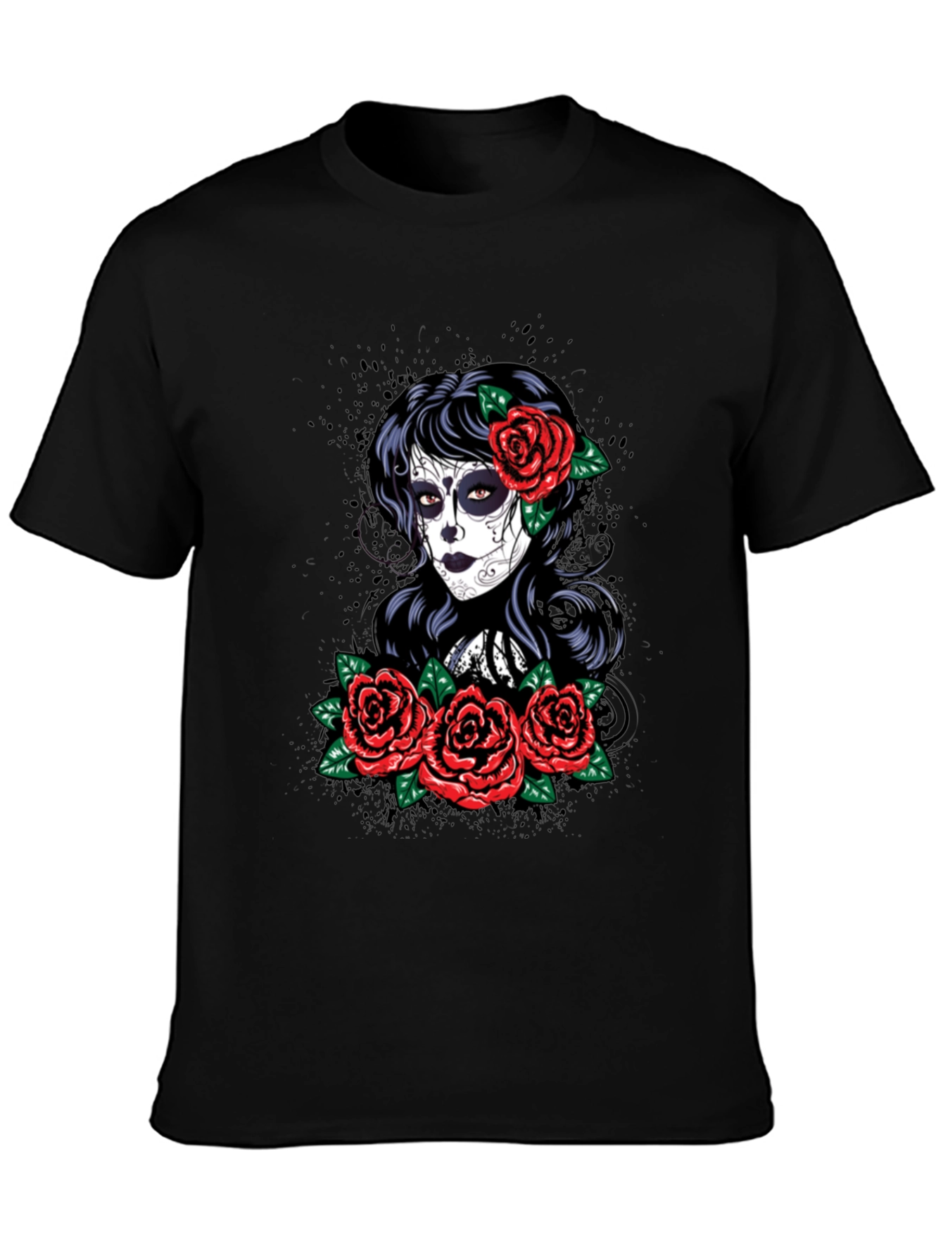Day of the Dead Graphic T-Shirt - Black