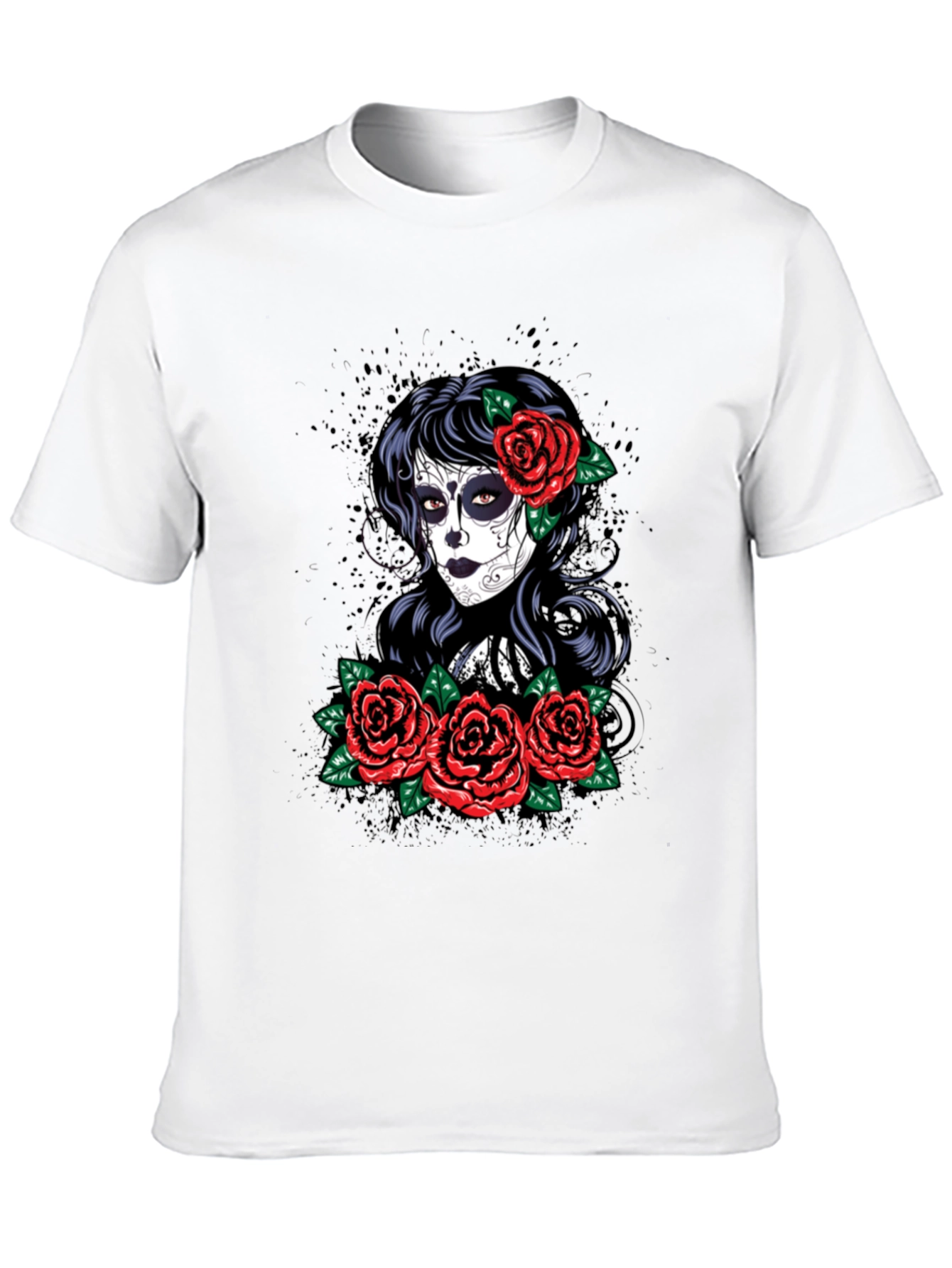 Day of the Dead Graphic T-Shirt - Black