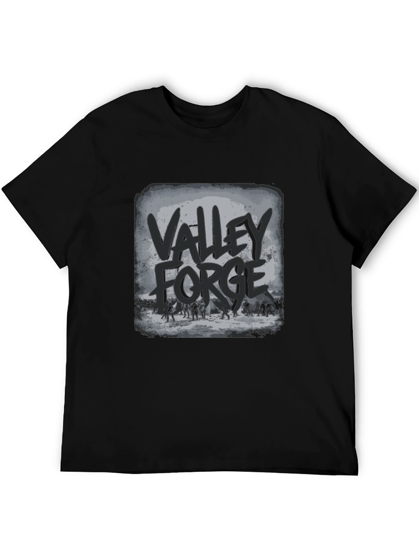 Valley Forge T-Shirt - Black Graphic Tee