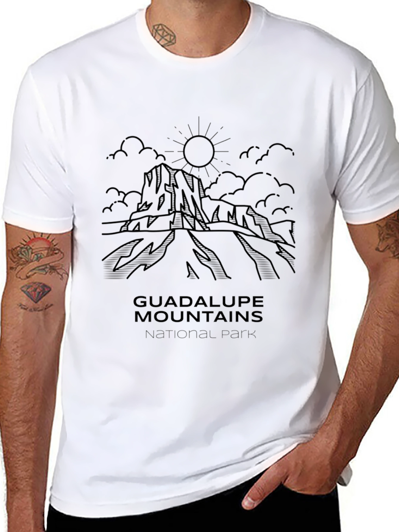 Guadalupe Mountains National Park Black T-Shirt