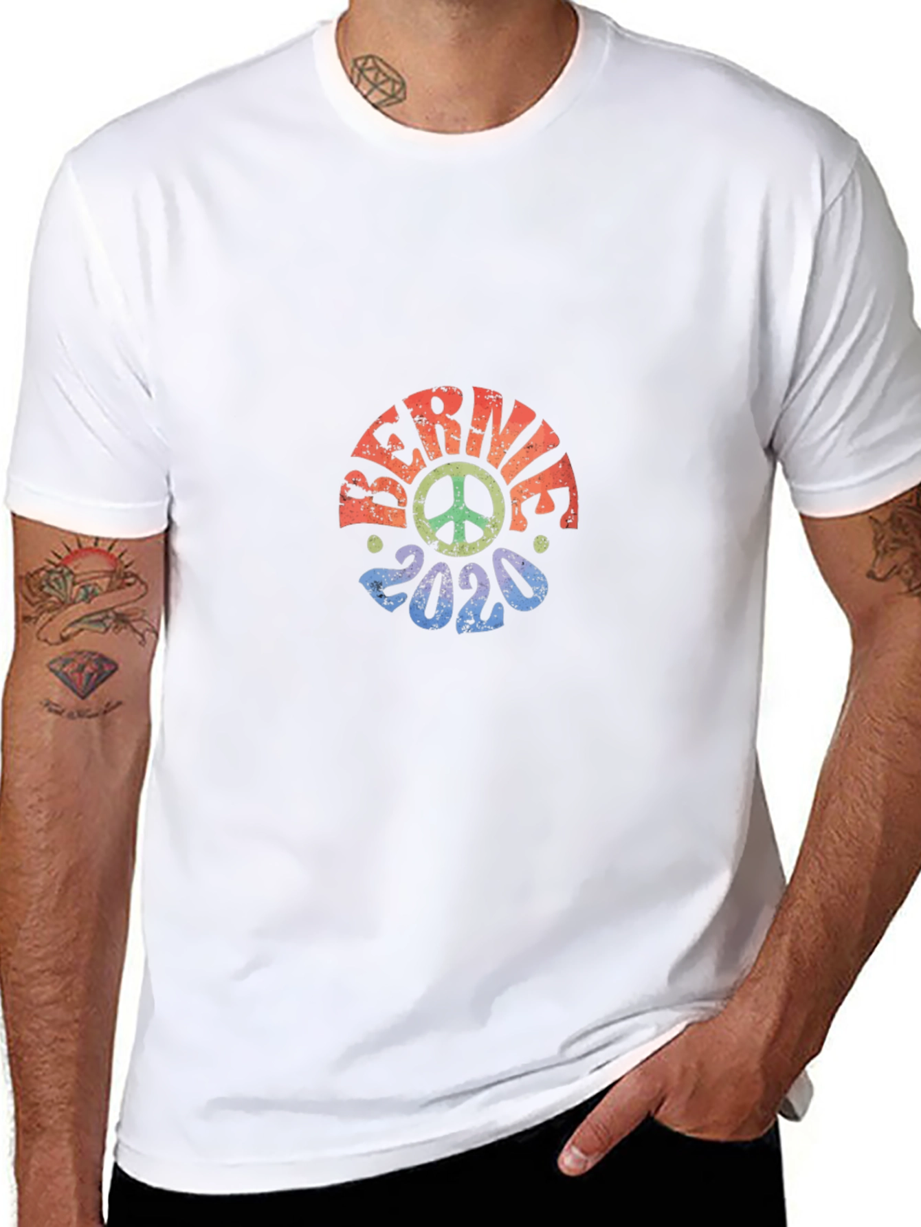 Bernie 2020 Peace Sign T-Shirt