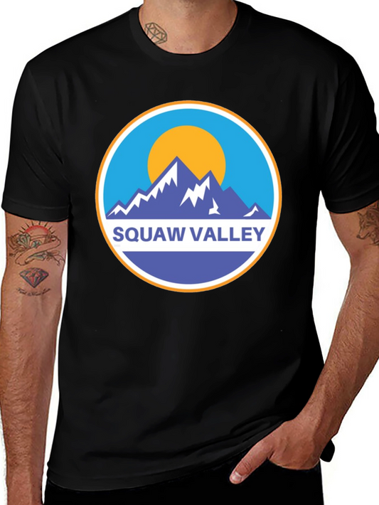 Squaw Valley Mountain Graphic Tee - Black