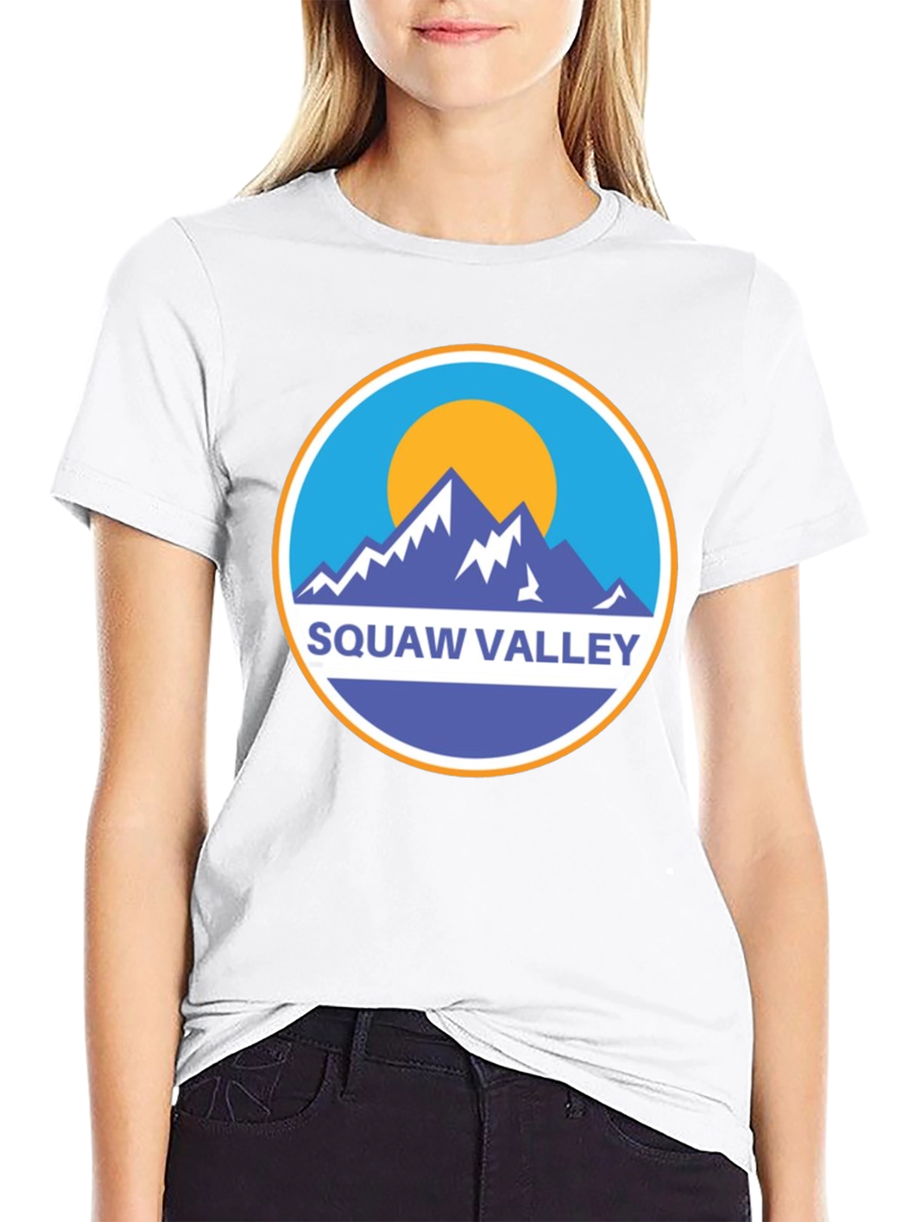 Squaw Valley Mountain Graphic Tee - Black