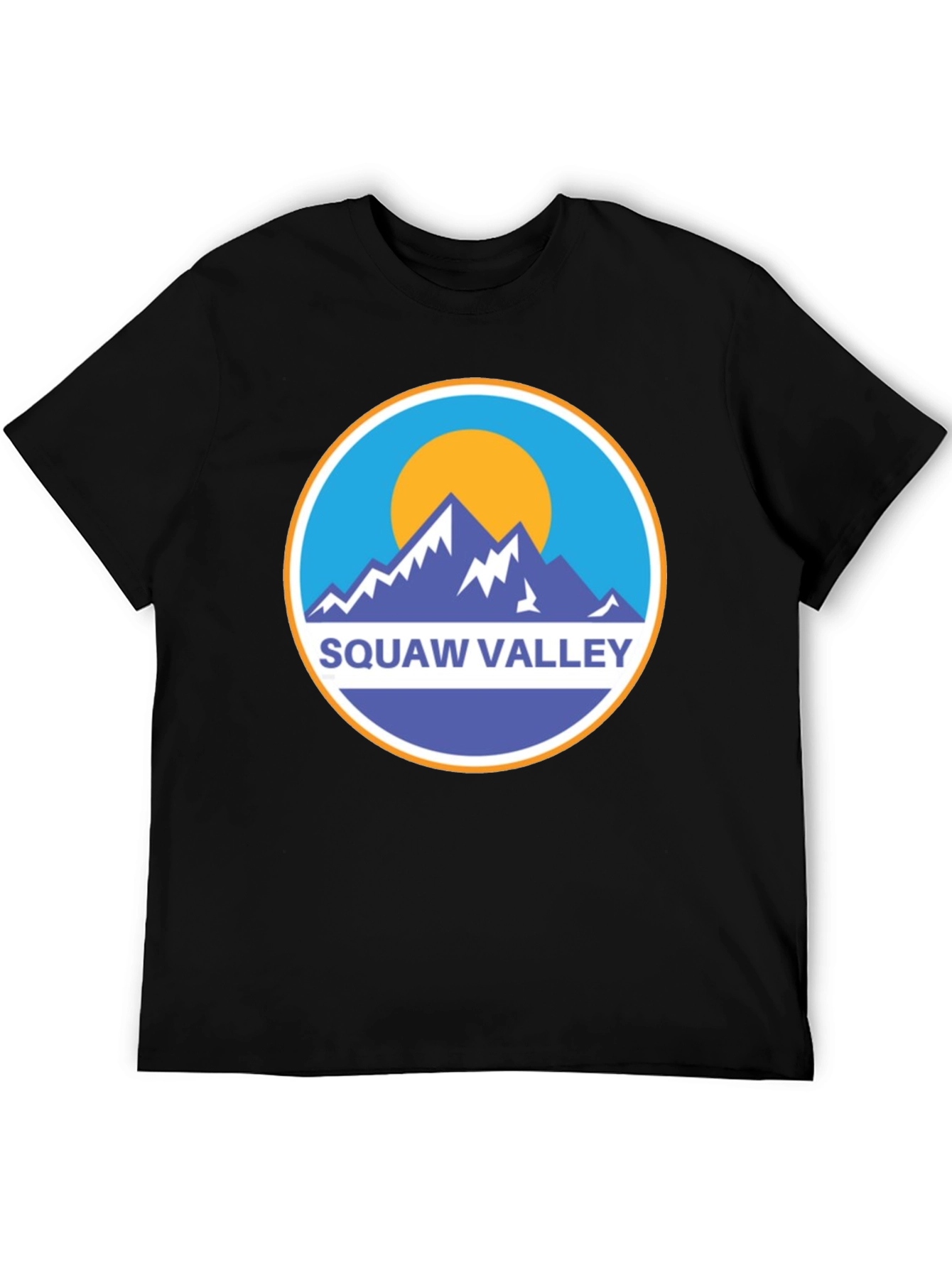 Squaw Valley Mountain Graphic Tee - Black