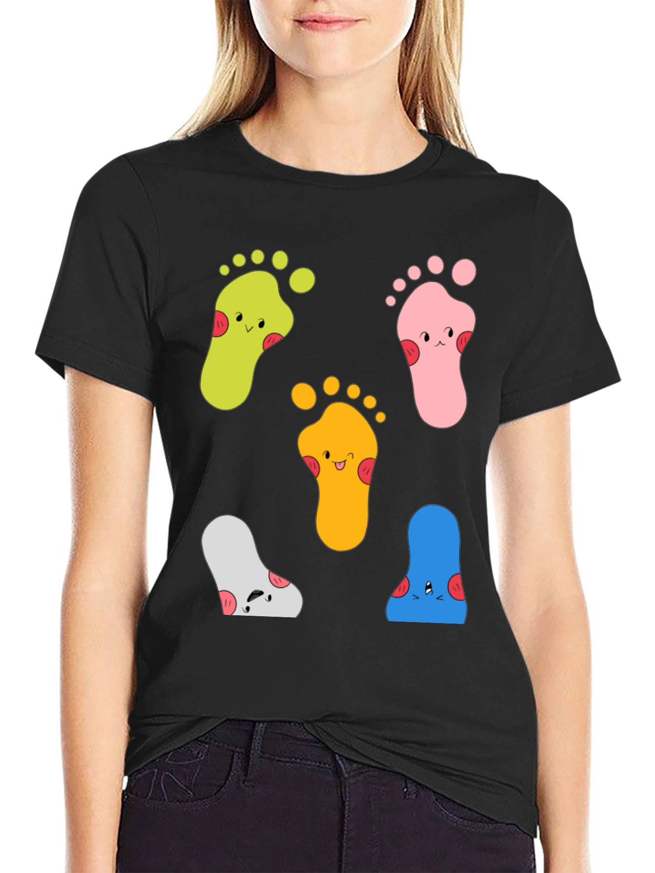 Funky Feet Graphic Tee - Unisex Cotton T-Shirt