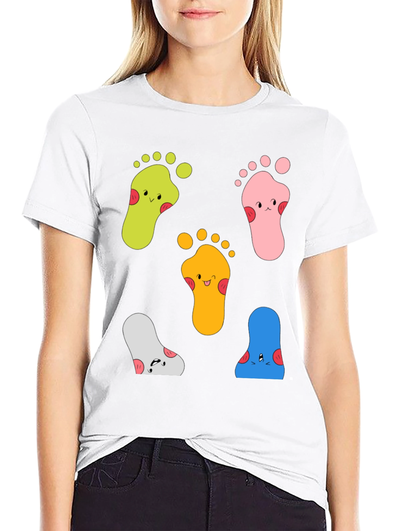 Funky Feet Graphic Tee - Unisex Cotton T-Shirt