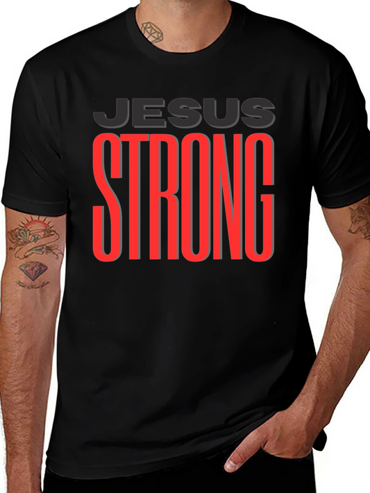 Jesus Strong Graphic T-Shirt - Christian Apparel