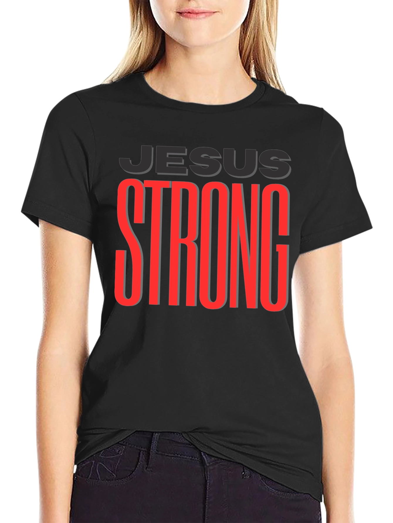 Jesus Strong Graphic T-Shirt - Christian Apparel