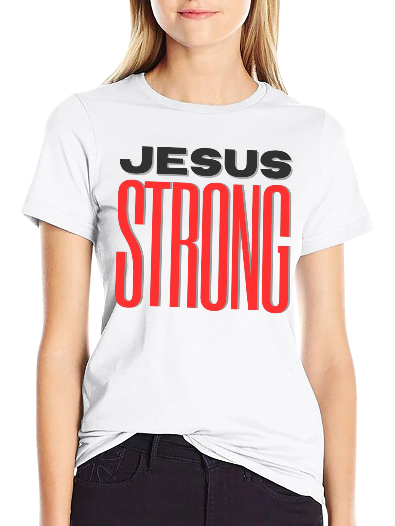 Jesus Strong Graphic T-Shirt - Christian Apparel