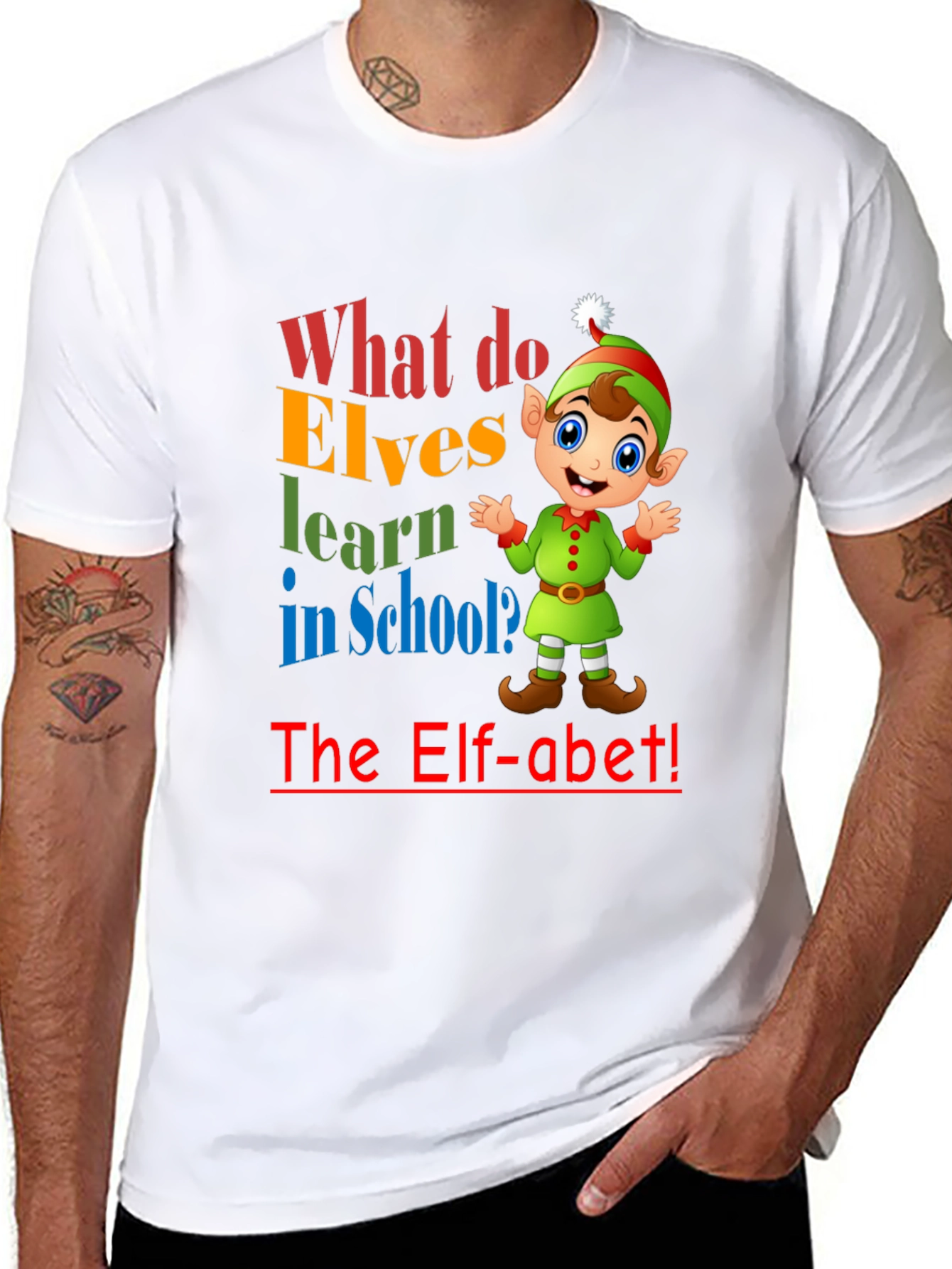 Elf-abet Christmas T-Shirt
