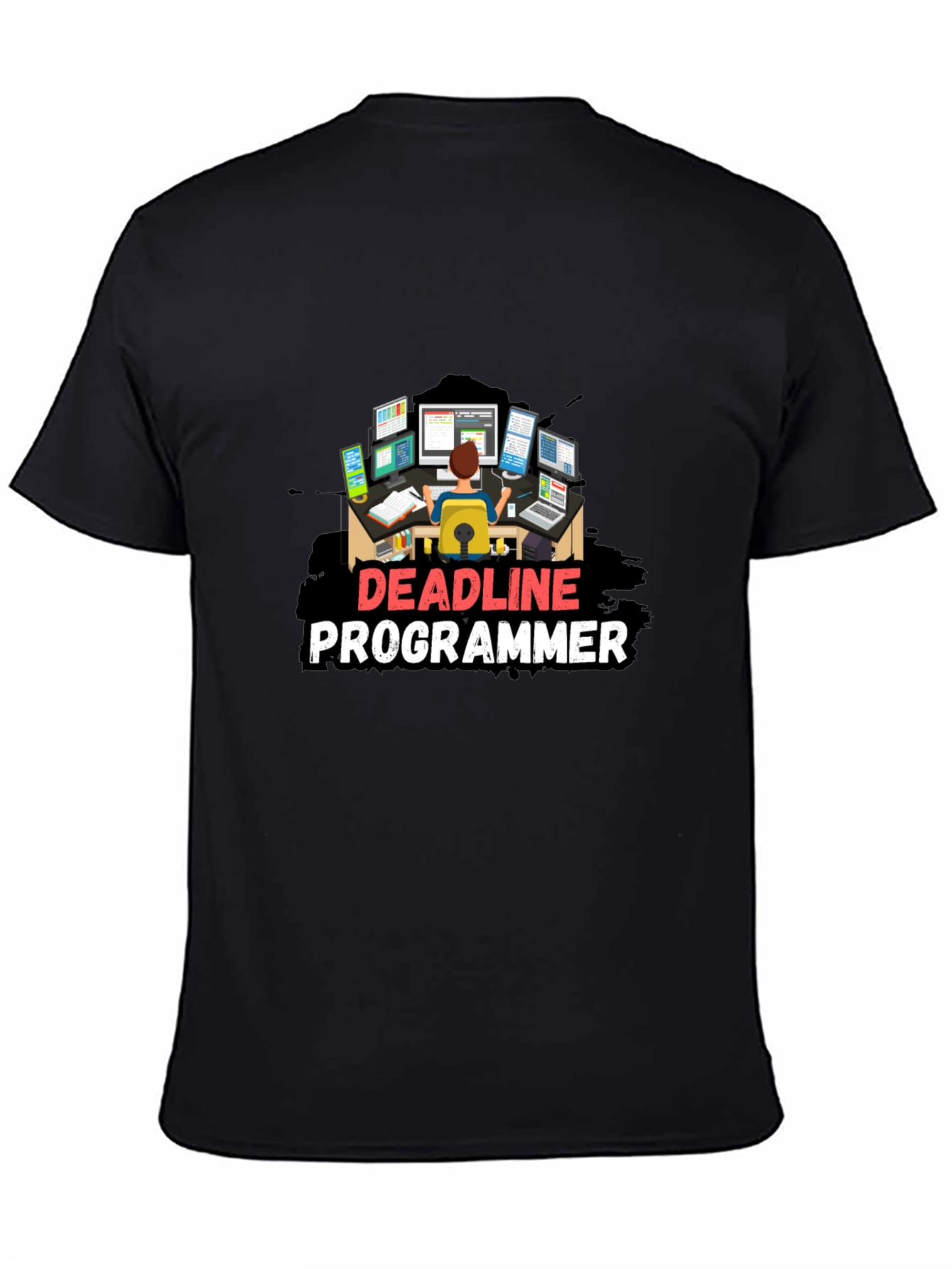Deadline Programmer Black T-Shirt