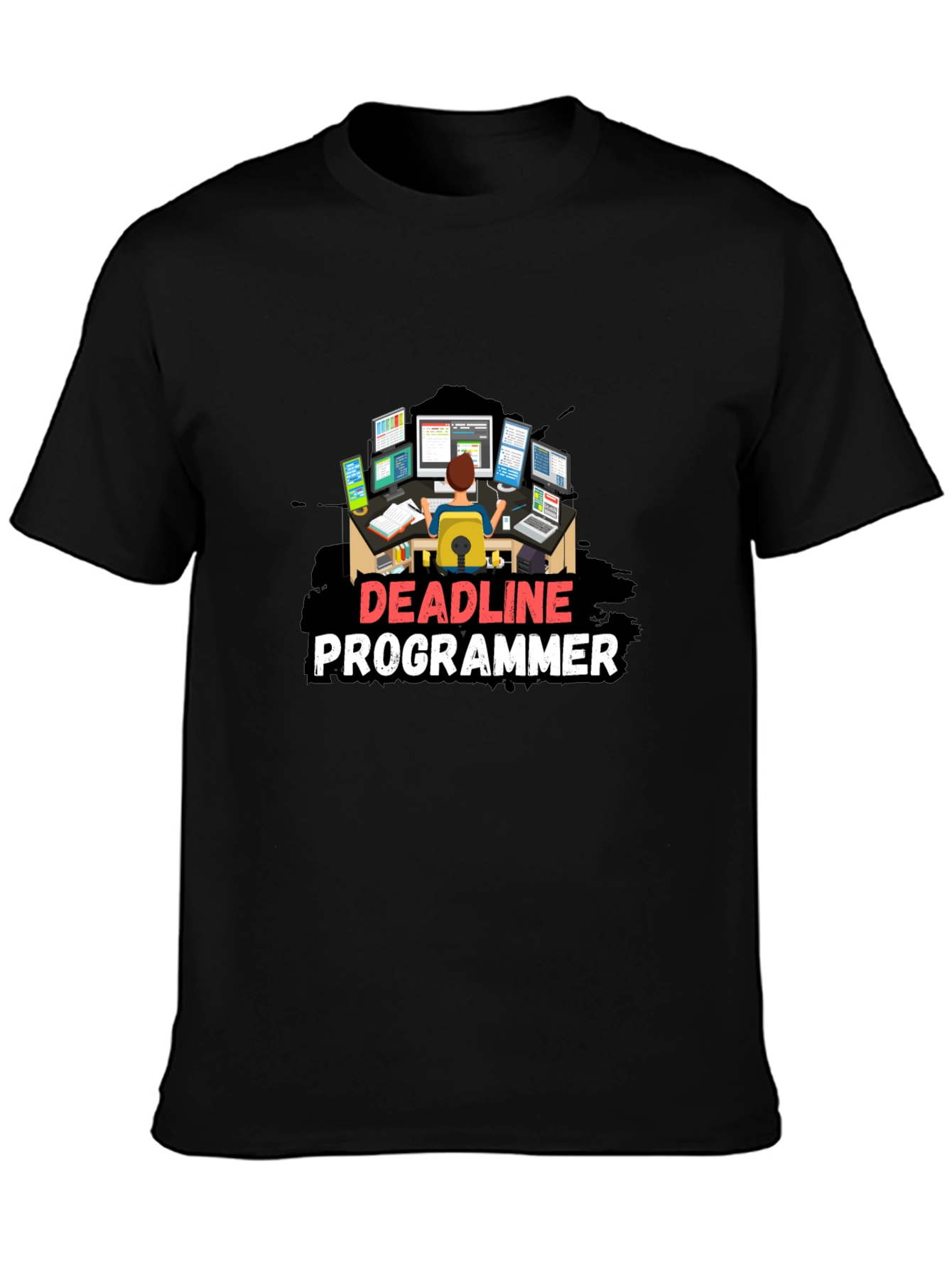 Deadline Programmer Black T-Shirt