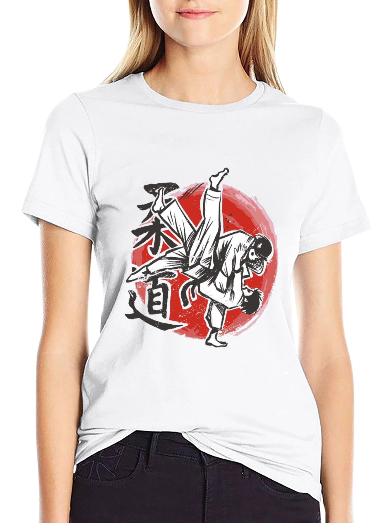 Judo Martial Arts Graphic Black T-Shirt