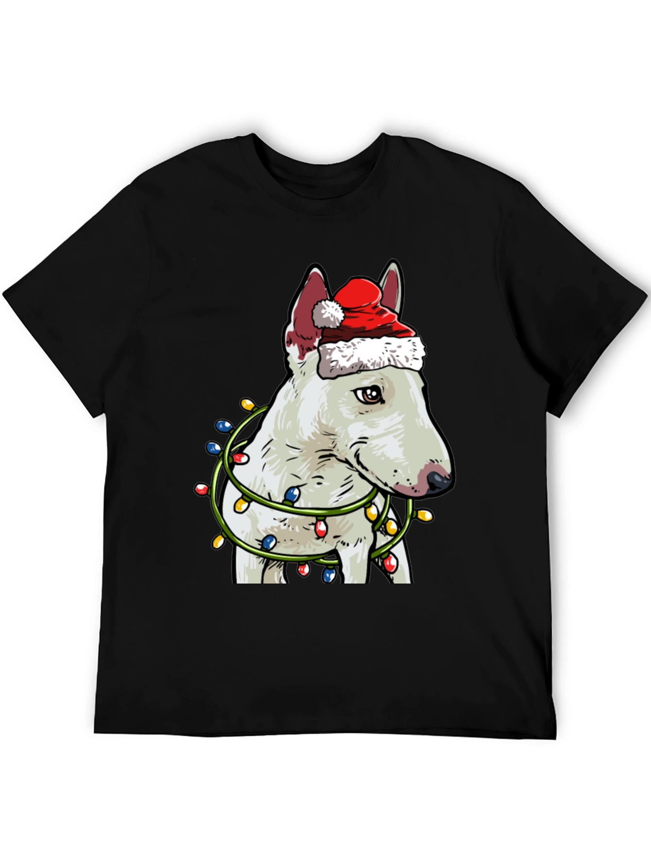 Festive Bull Terrier Christmas T-Shirt