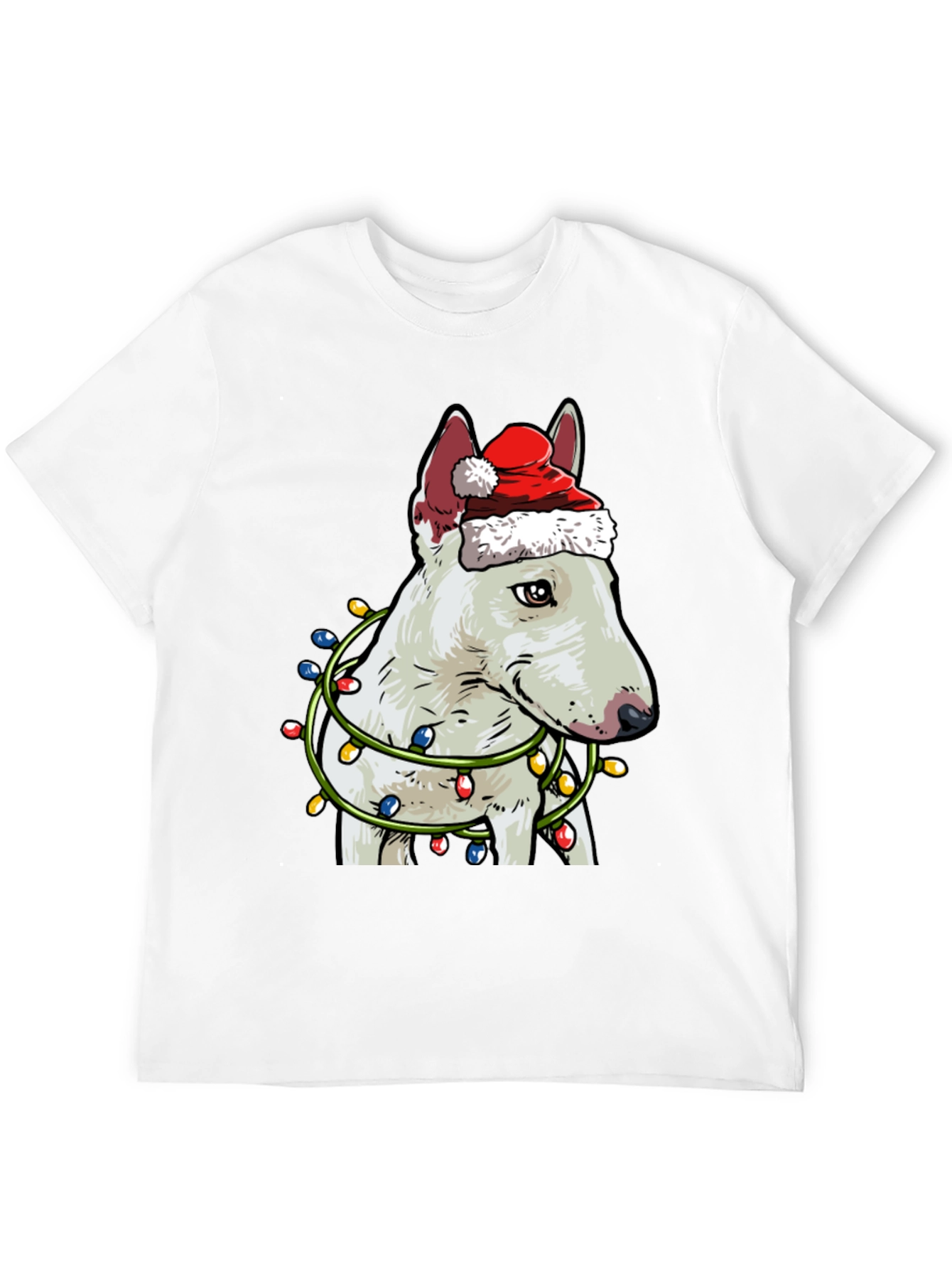 Festive Bull Terrier Christmas T-Shirt