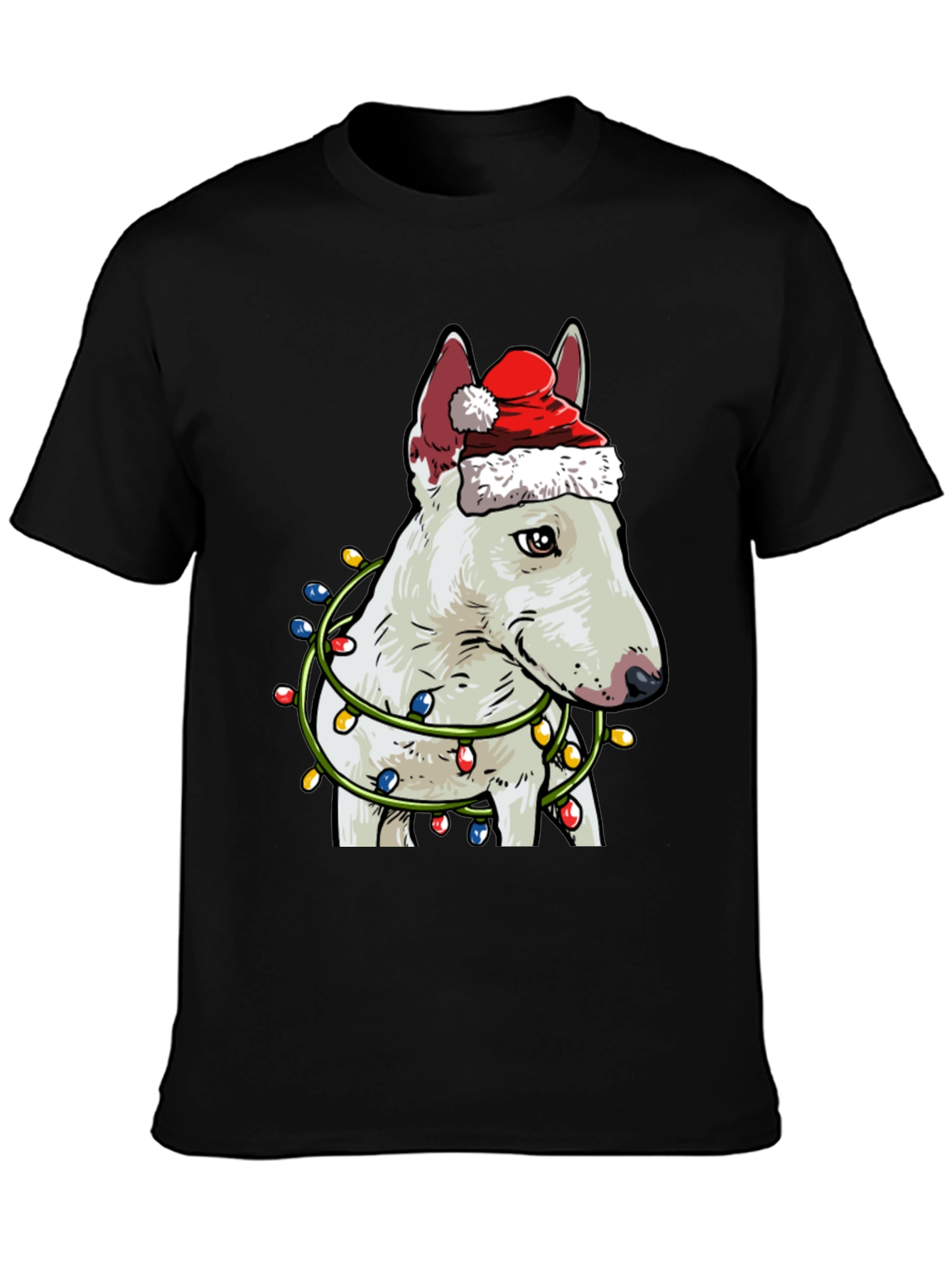 Festive Bull Terrier Christmas T-Shirt