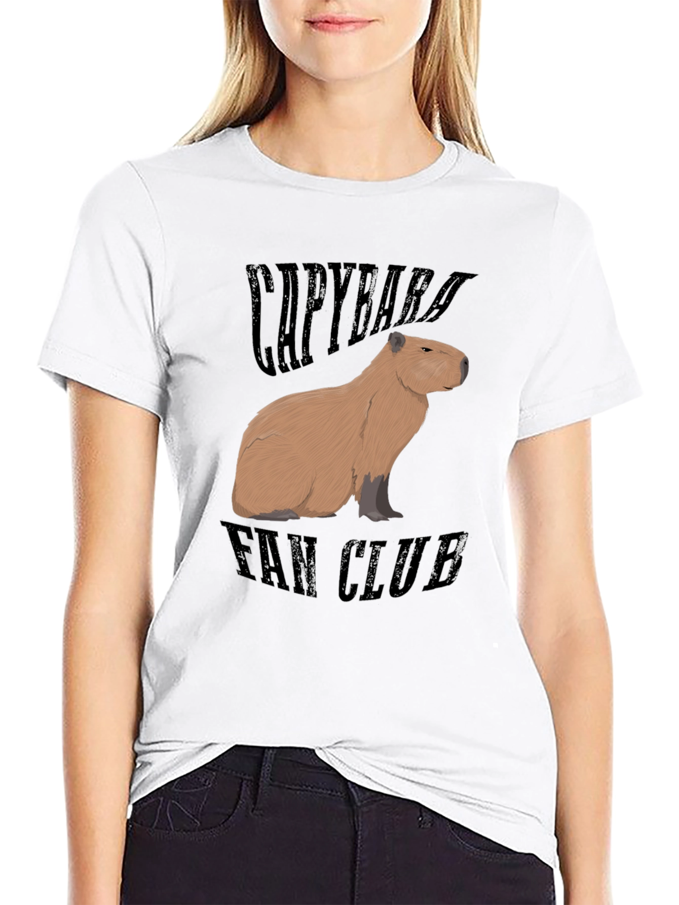 Capybara Fan Club T-Shirt - Unique Graphic Tee