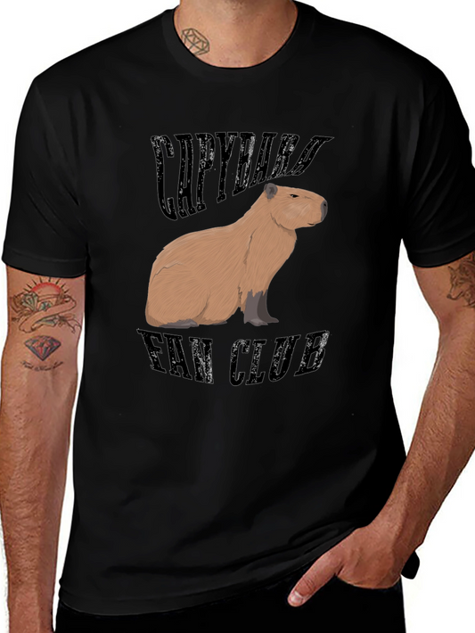 Capybara Fan Club T-Shirt - Unique Graphic Tee