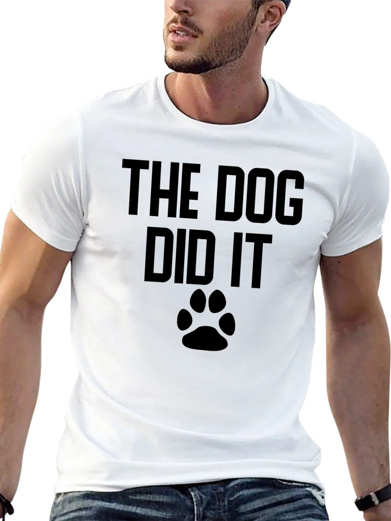 The Dog Did It T-Shirt Funny Dog Lover Tee