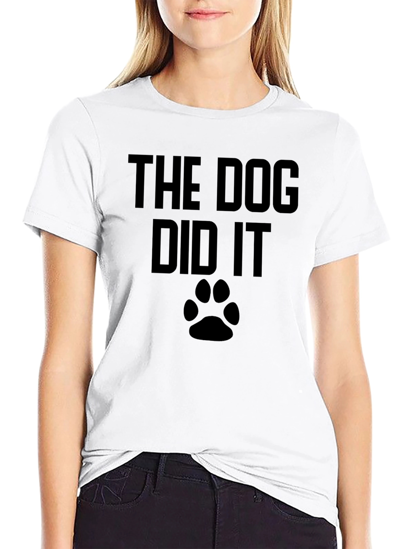 The Dog Did It T-Shirt Funny Dog Lover Tee