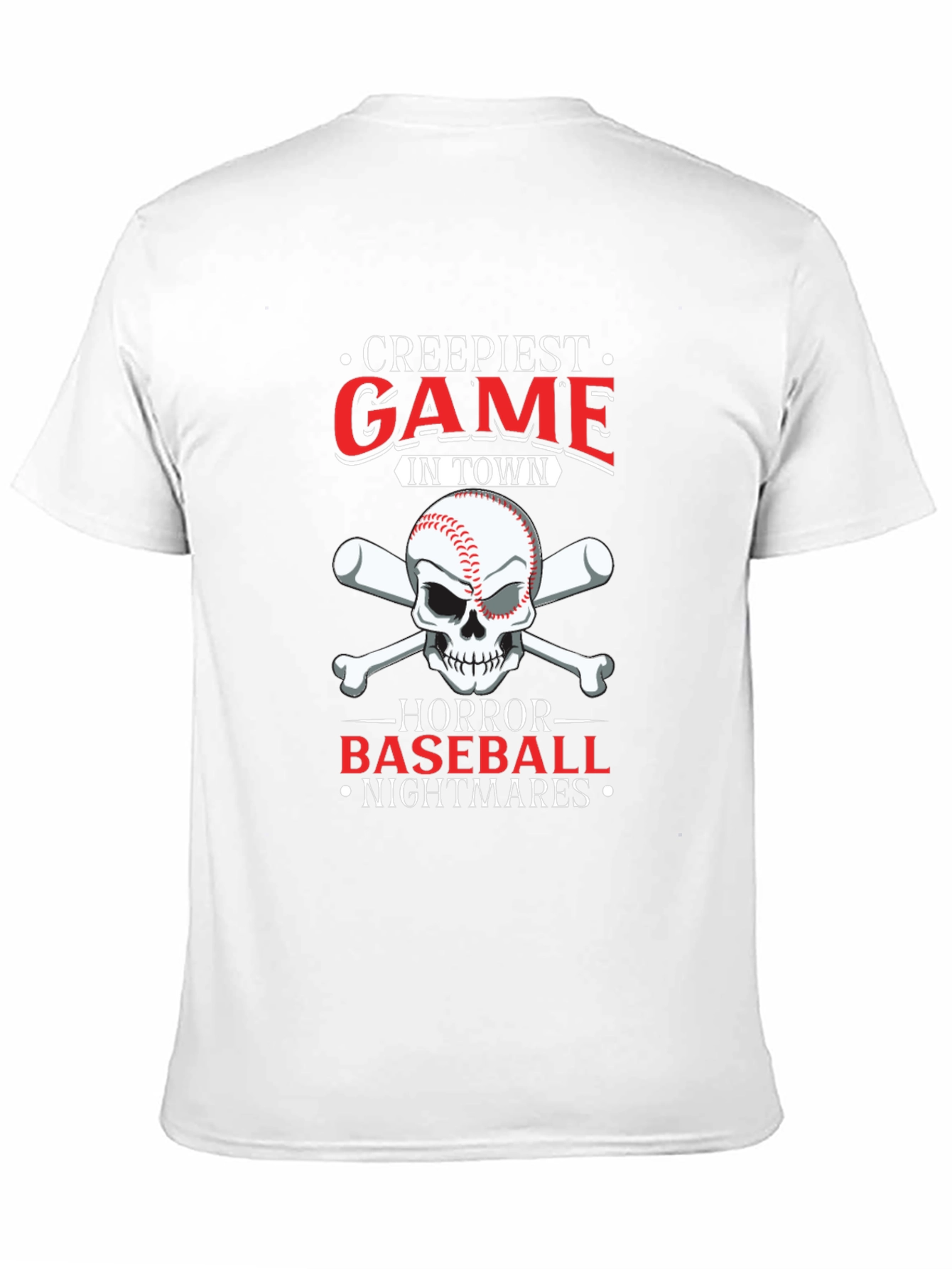 Creepiest Baseball Game T-Shirt: Horror Nightmares