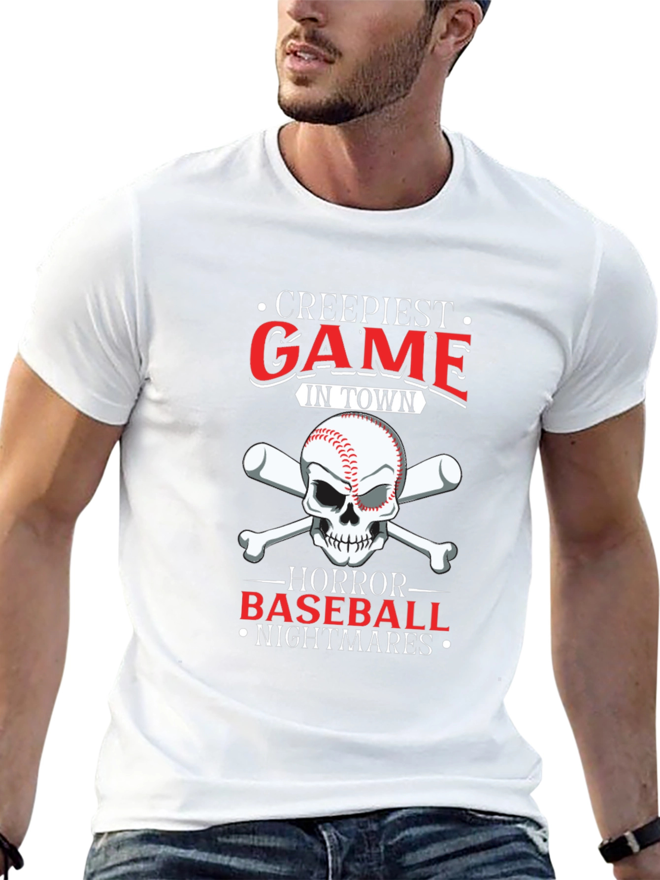 Creepiest Baseball Game T-Shirt: Horror Nightmares