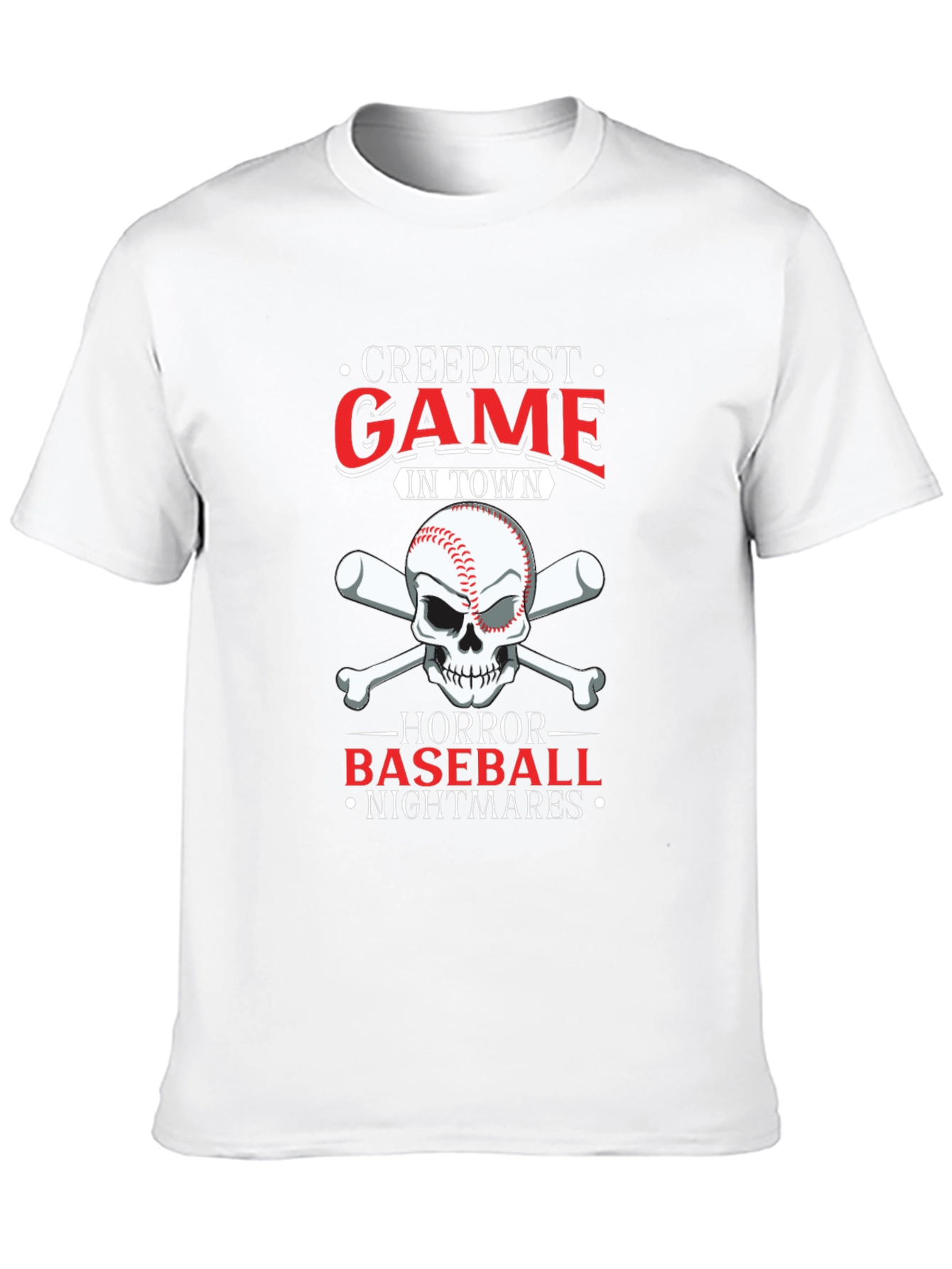 Creepiest Baseball Game T-Shirt: Horror Nightmares
