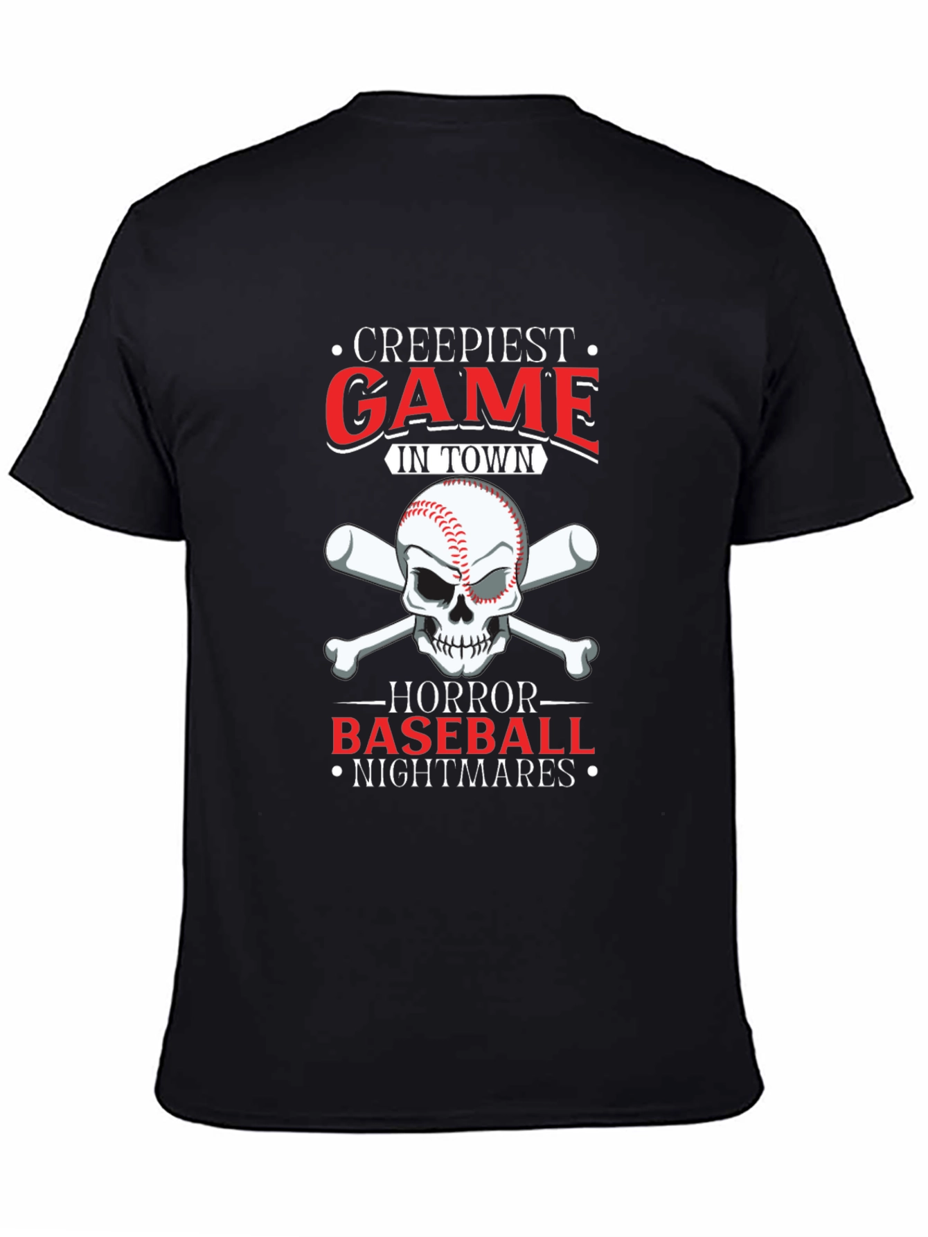 Creepiest Baseball Game T-Shirt: Horror Nightmares