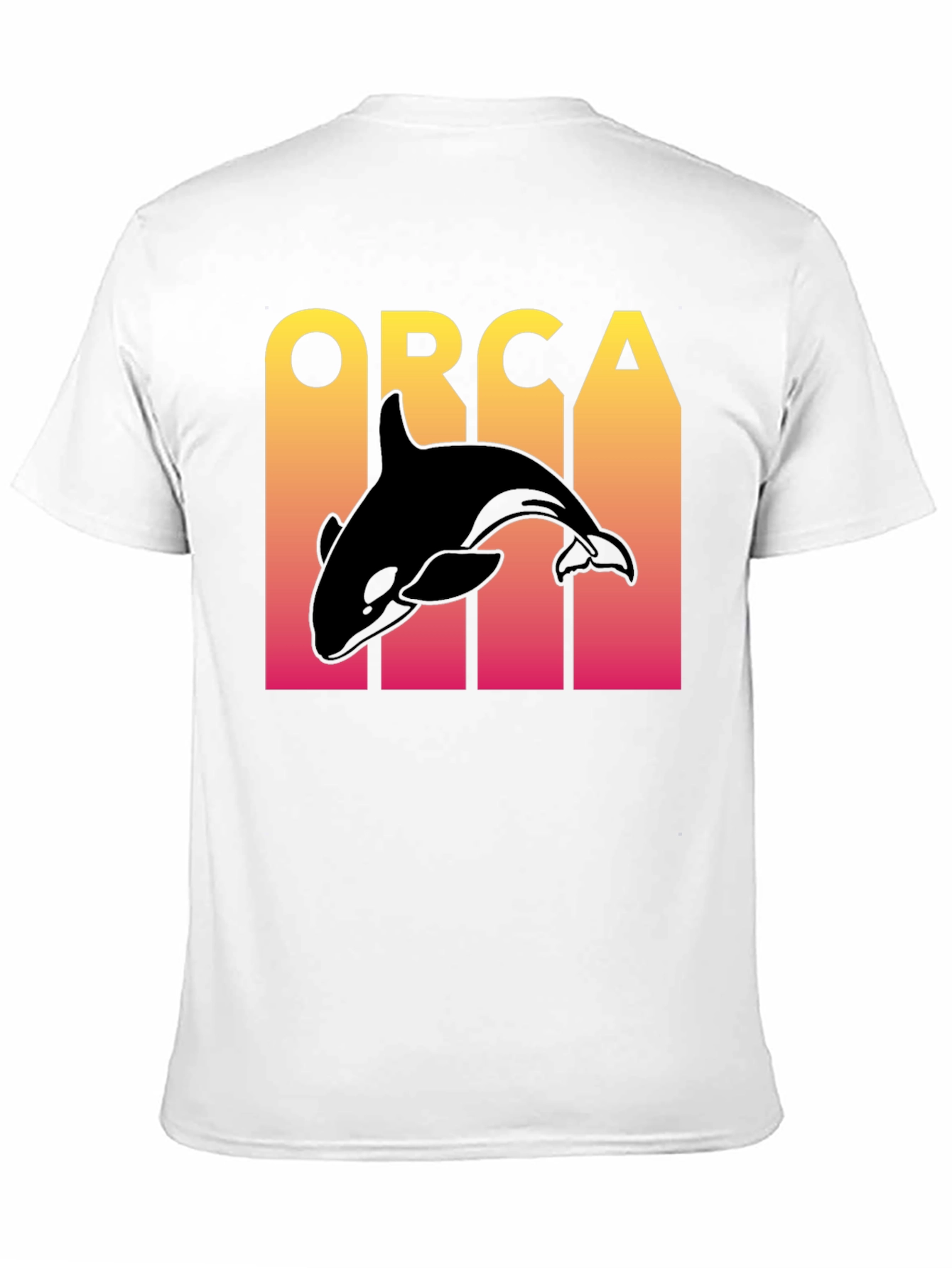 Orca Graphic Print Mens Black T-Shirt
