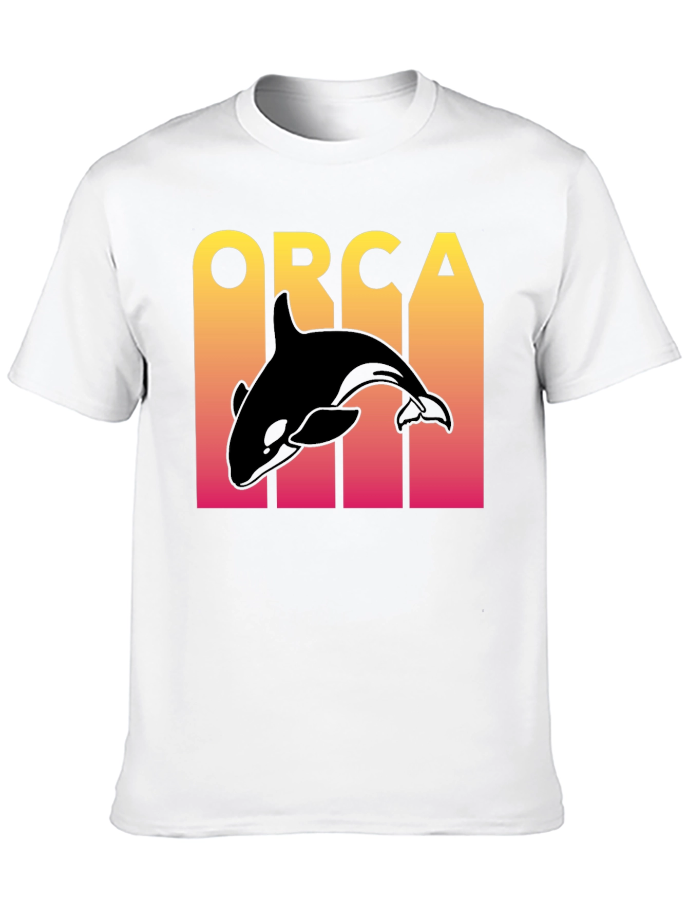 Orca Graphic Print Mens Black T-Shirt
