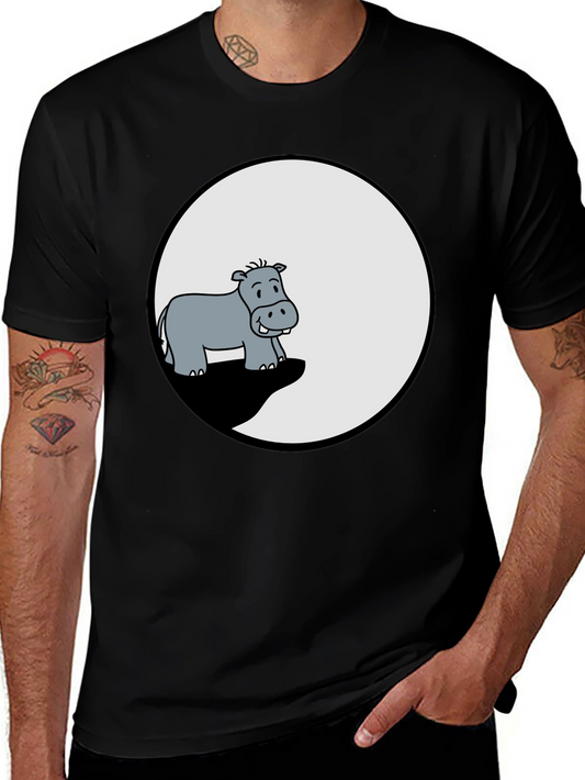 Hippo Graphic Tee - Mens Black T-Shirt