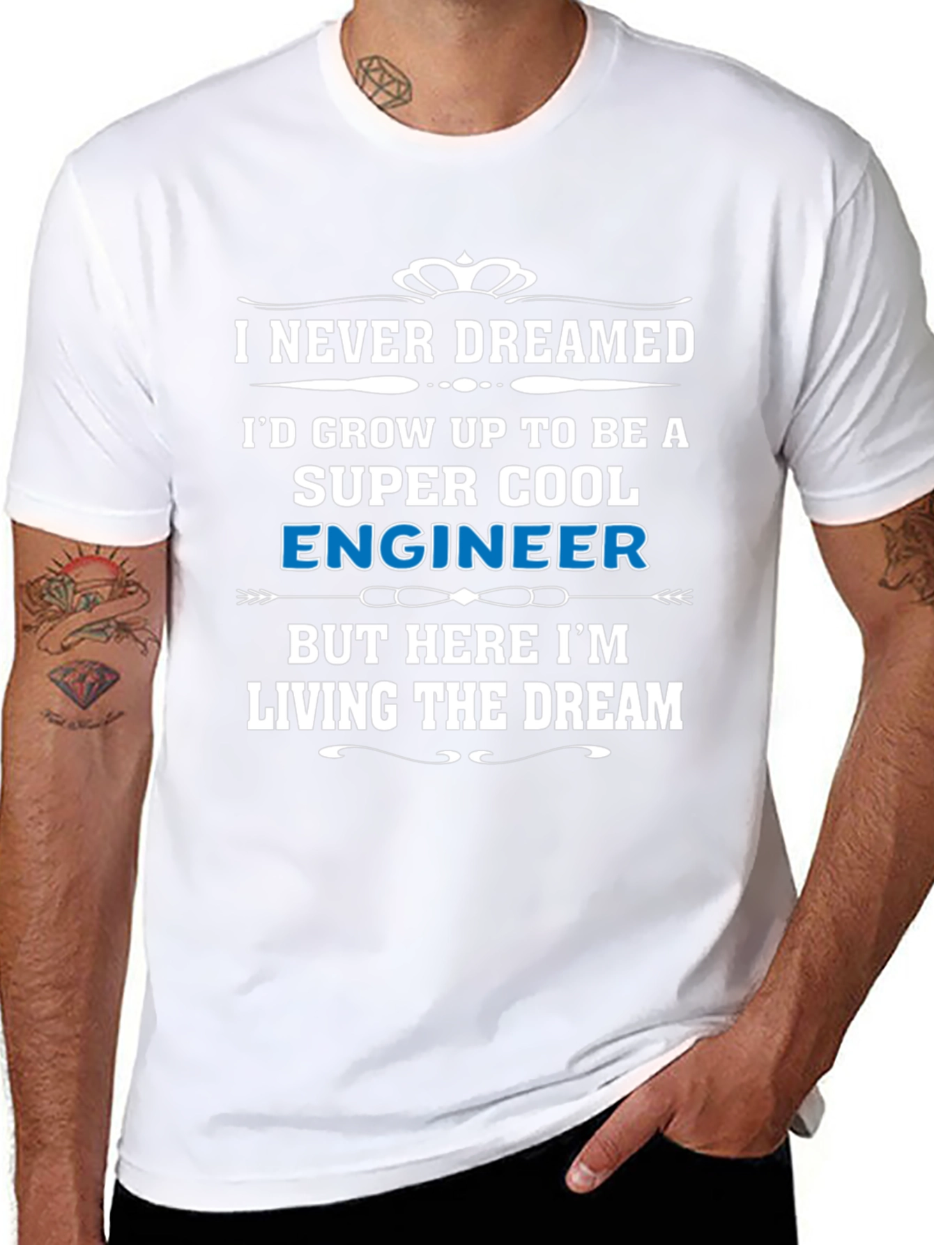 Super Cool Engineer T-Shirt - Living The Dream!