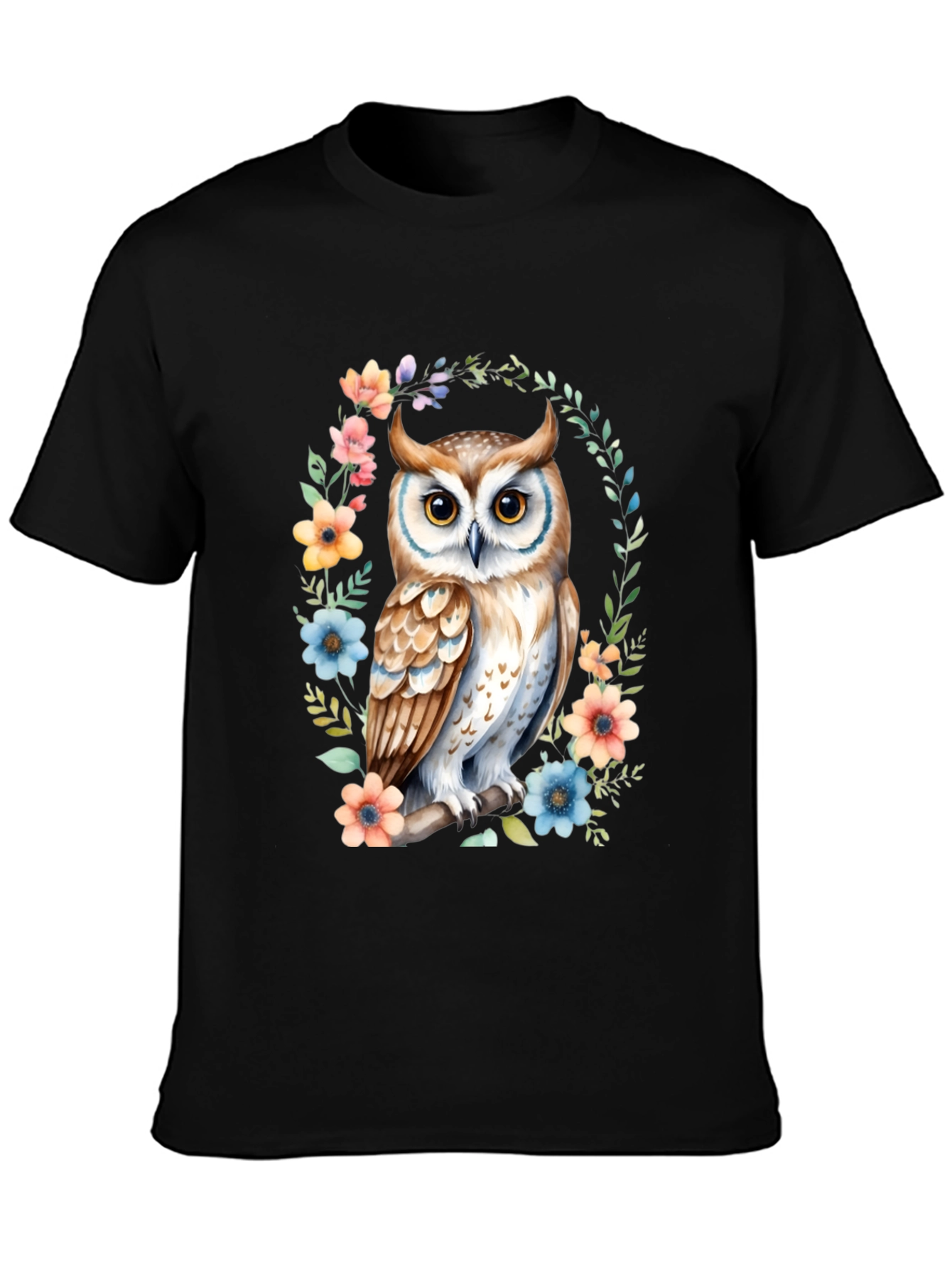 Owl Floral Graphic Tee