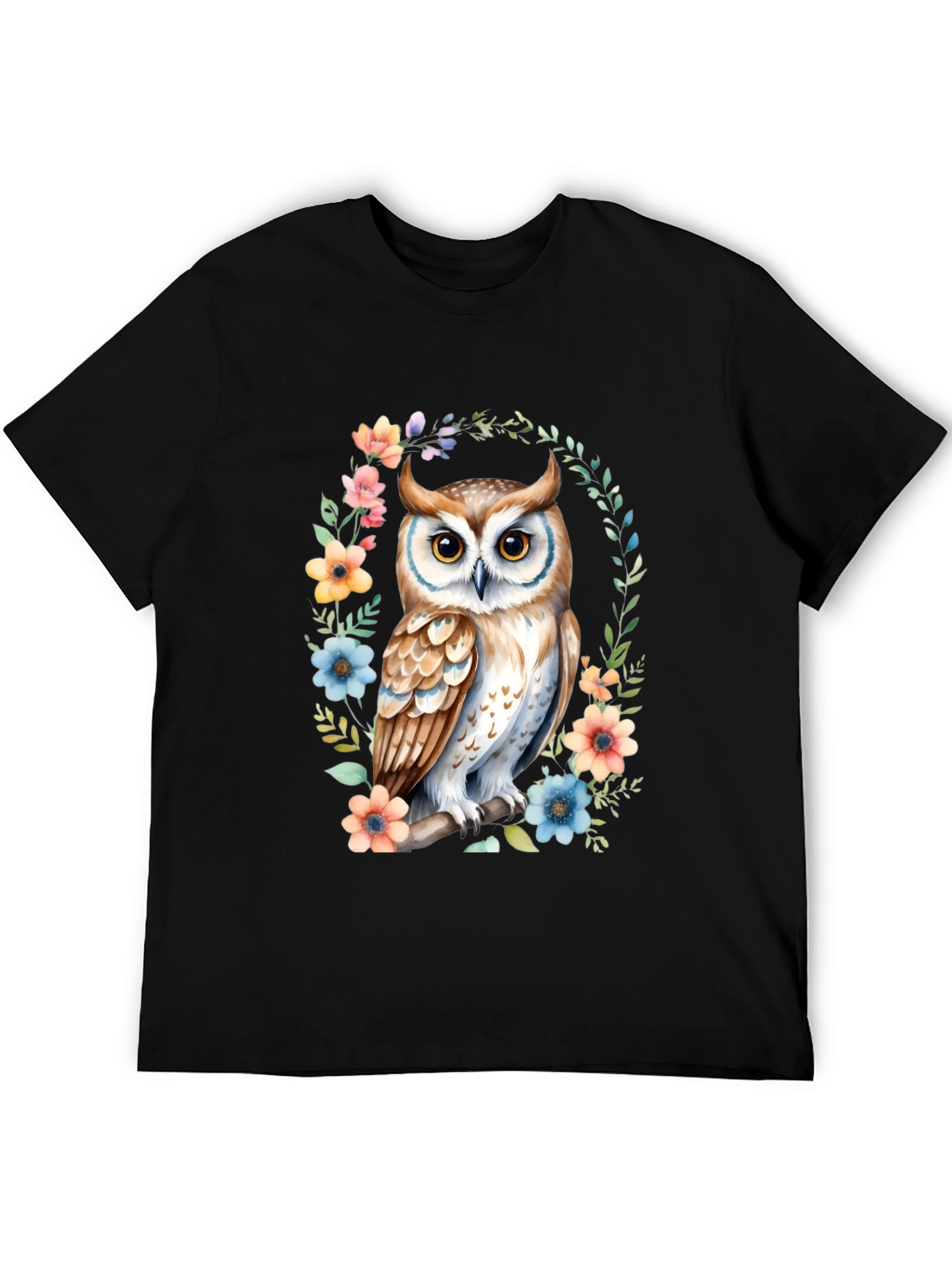 Owl Floral Graphic Tee